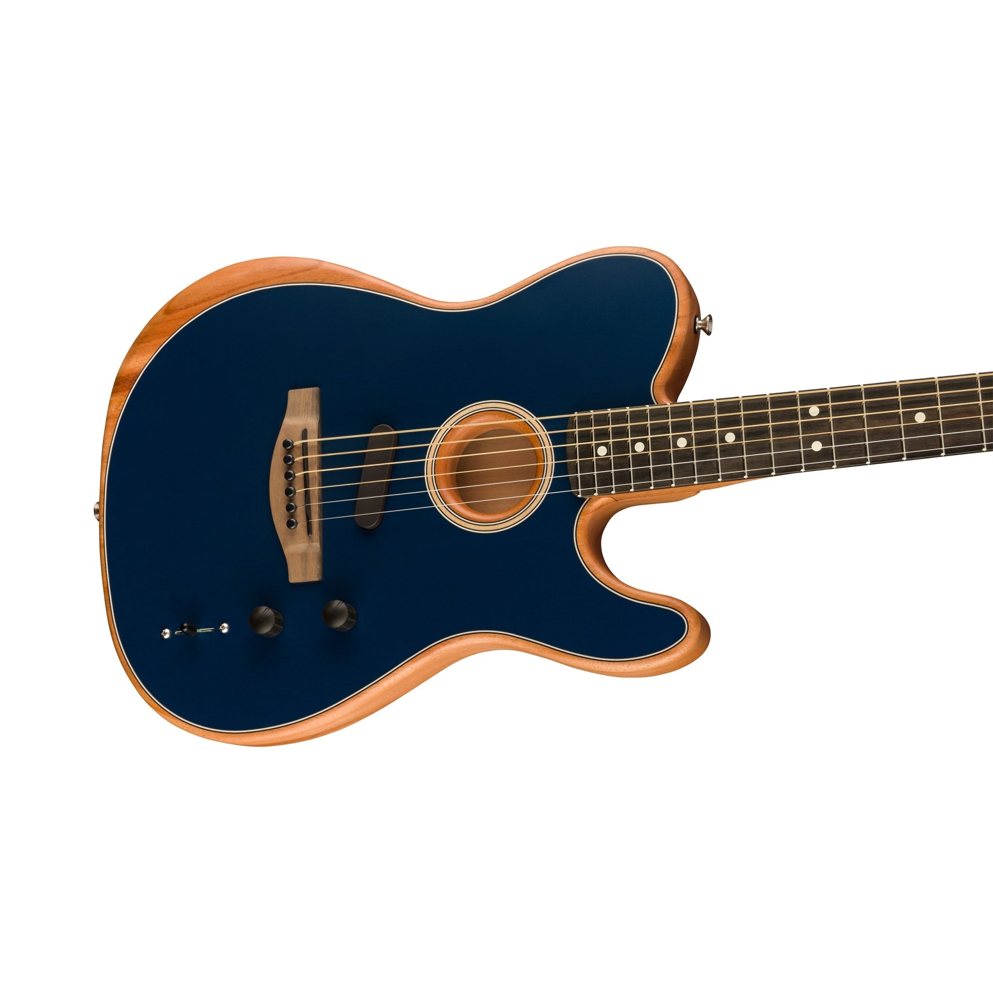 Fender American Acoustasonic Telecaster Acoustic Electric Guitar w/Bag, Ebony FB, Steel Blue |  FENDER |  ACOUSTIC GUITAR |  Zoso Music