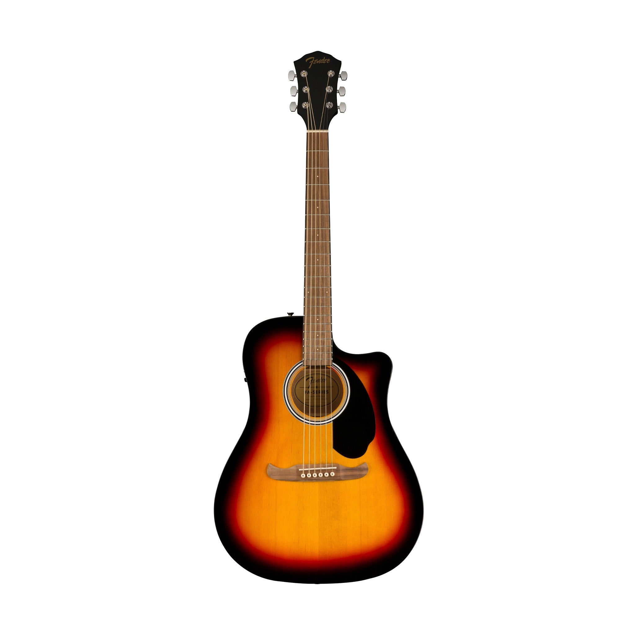 Fender FA-125CE Dreadnought Acoustic Guitar, Walnut FB, Sunburst |  FENDER |  ACOUSTIC GUITAR |  Zoso Music