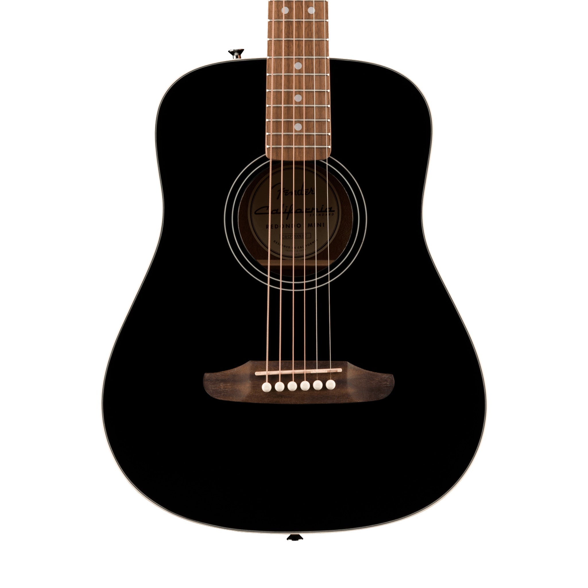 Fender California Standard Redondo Mini Guitar w/Bag, Black | Zoso Music Sdn Bhd