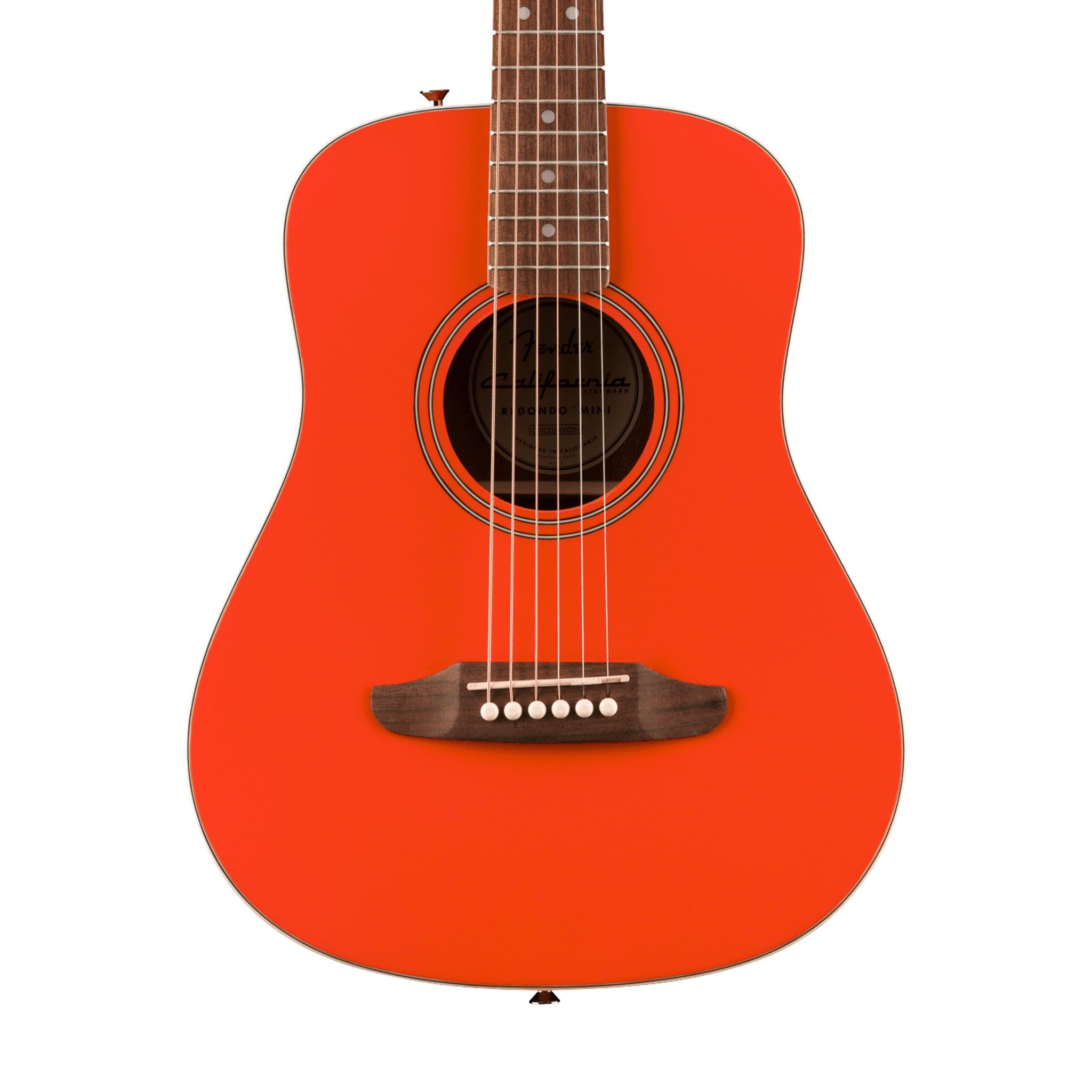 Fender California Standard Redondo Mini Guitar w/Bag, Fiesta Red | Zoso Music Sdn Bhd