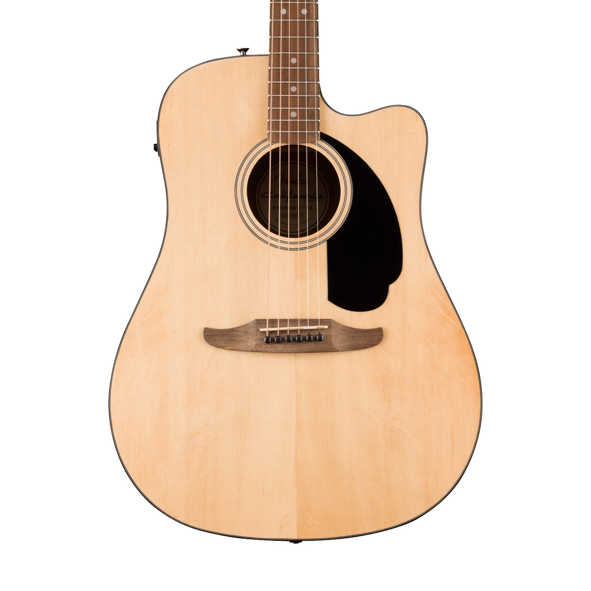 Fender California Standard Redondo CE Acoustic Guitar w/Black Pickguard, Natural | Zoso Music Sdn Bhd