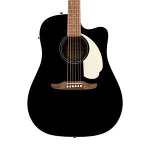 Fender California Standard Redondo CE Acoustic Guitar w/Ivory Pickguard, Black | Zoso Music Sdn Bhd