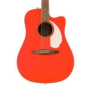 Fender California Standard Redondo CE Acoustic Guitar w/Ivory Pickguard, Fiesta Red | Zoso Music Sdn Bhd