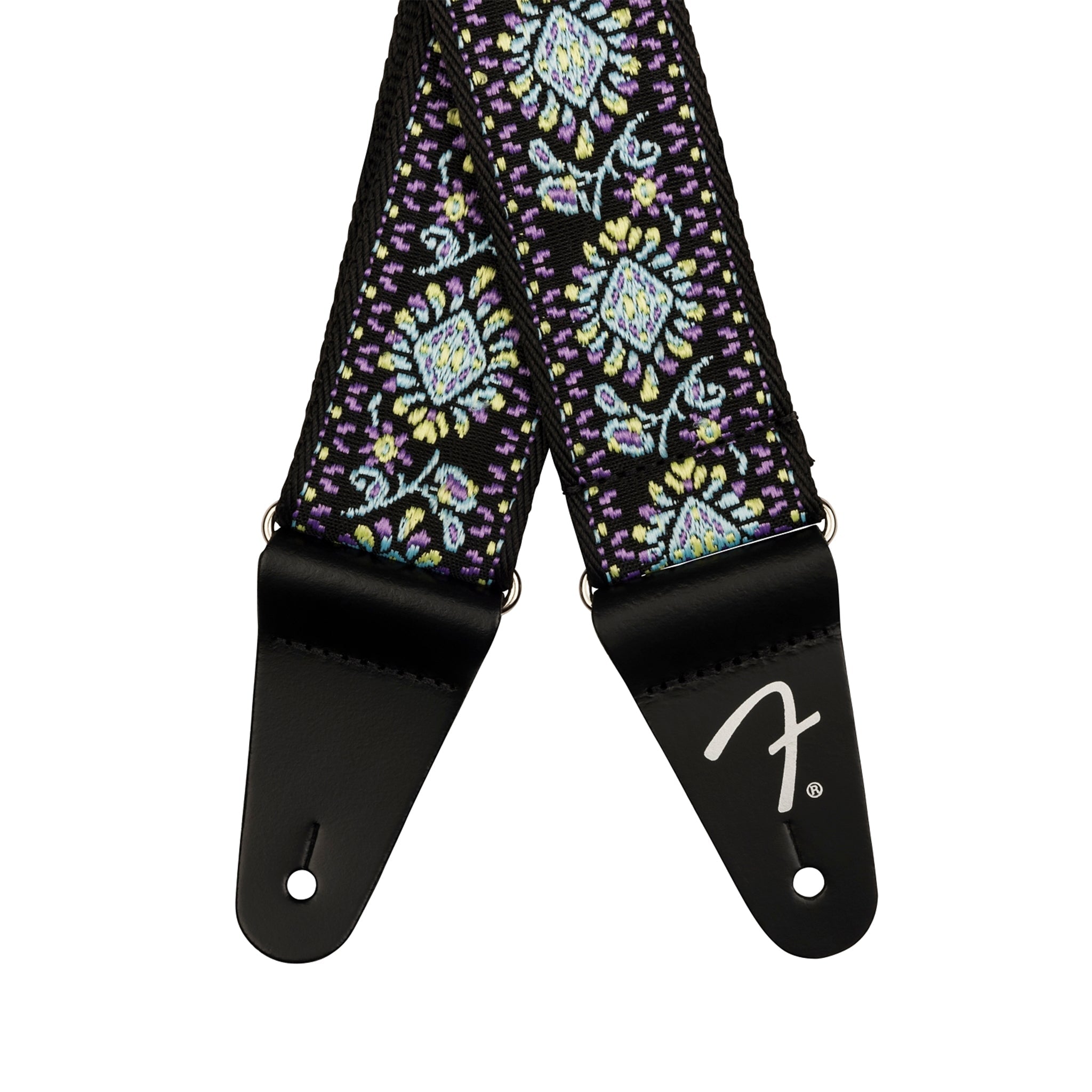 Fender Pasadena Woven Guitar Strap, Blue Lotus | Zoso Music Sdn Bhd