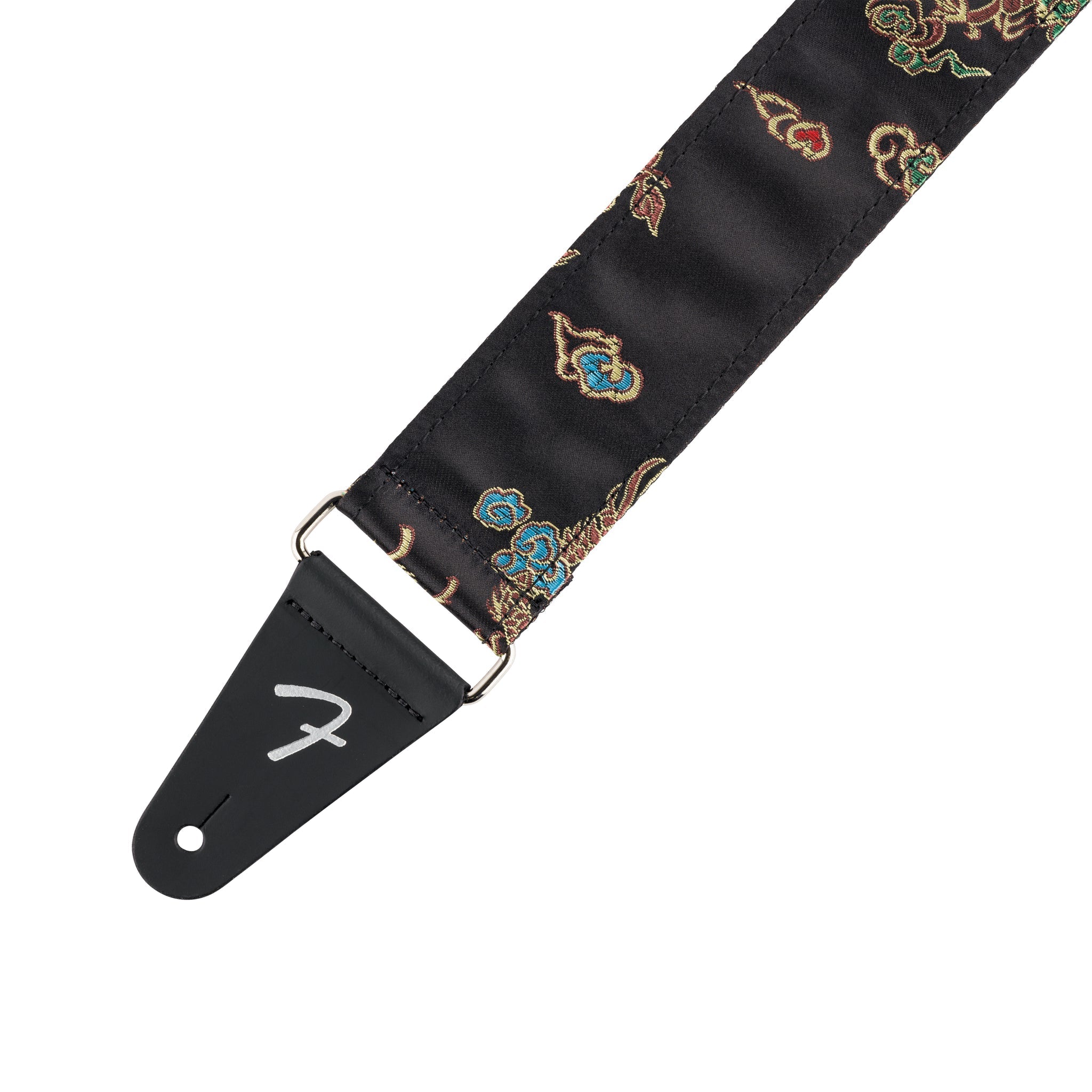 Fender Satin Dragon Guitar Strap, Black |  FENDER |  STRAP |  Zoso Music