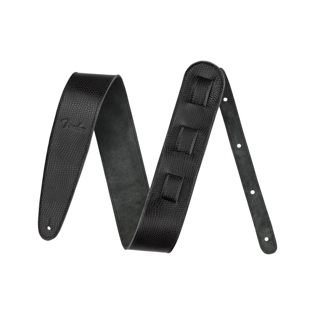 Fender 2.5 inch Limited Edition Leather Guitar Strap, Lizard