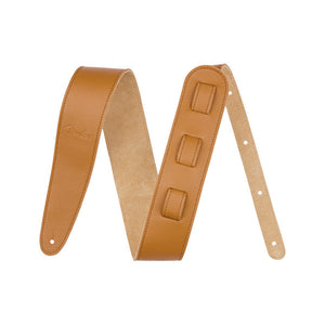 Fender 2.5 inch Limited Edition Leather Guitar Strap, Laurel Tan |  FENDER |  GUITAR & BASS ACCESSORIES |  Zoso Music