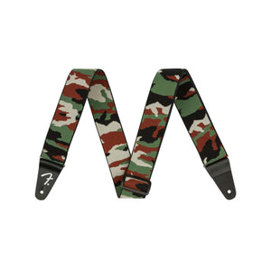 Fender WeighLess 2-Inch Camo Guitar Strap, Woodland Camo |  FENDER |  GUITAR & BASS ACCESSORIES |  Zoso Music