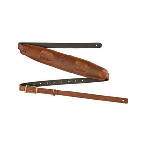 Fender Mustang Saddle Guitar Strap, Cognac, Long |  FENDER |  GUITAR & BASS ACCESSORIES |  Zoso Music