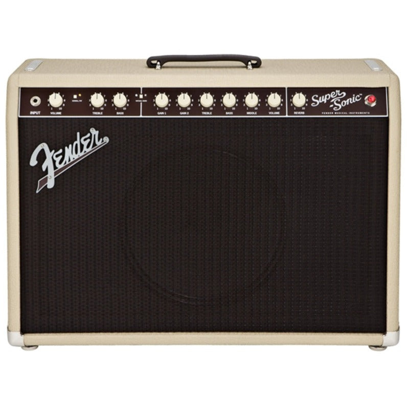Fender Super Sonic 22 Tube Combo Guitar Amplifier, Blonde, 230V UK | Zoso Music Sdn Bhd