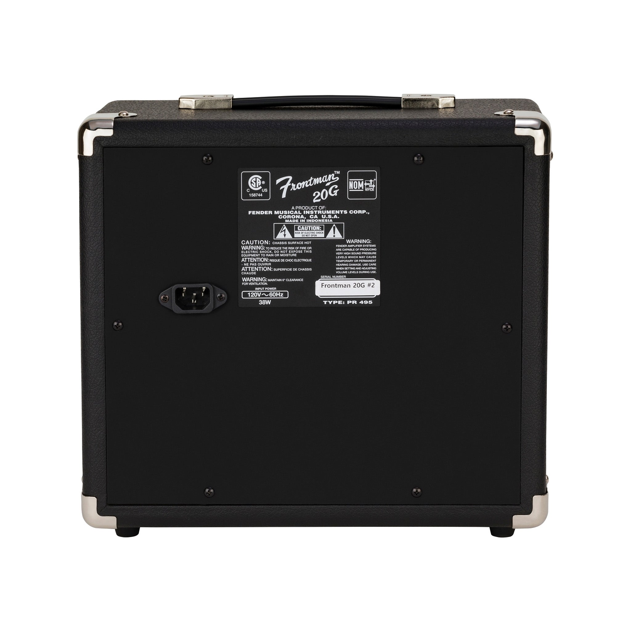 Fender Frontman 20G Guitar Combo Amplifier, 230V EU