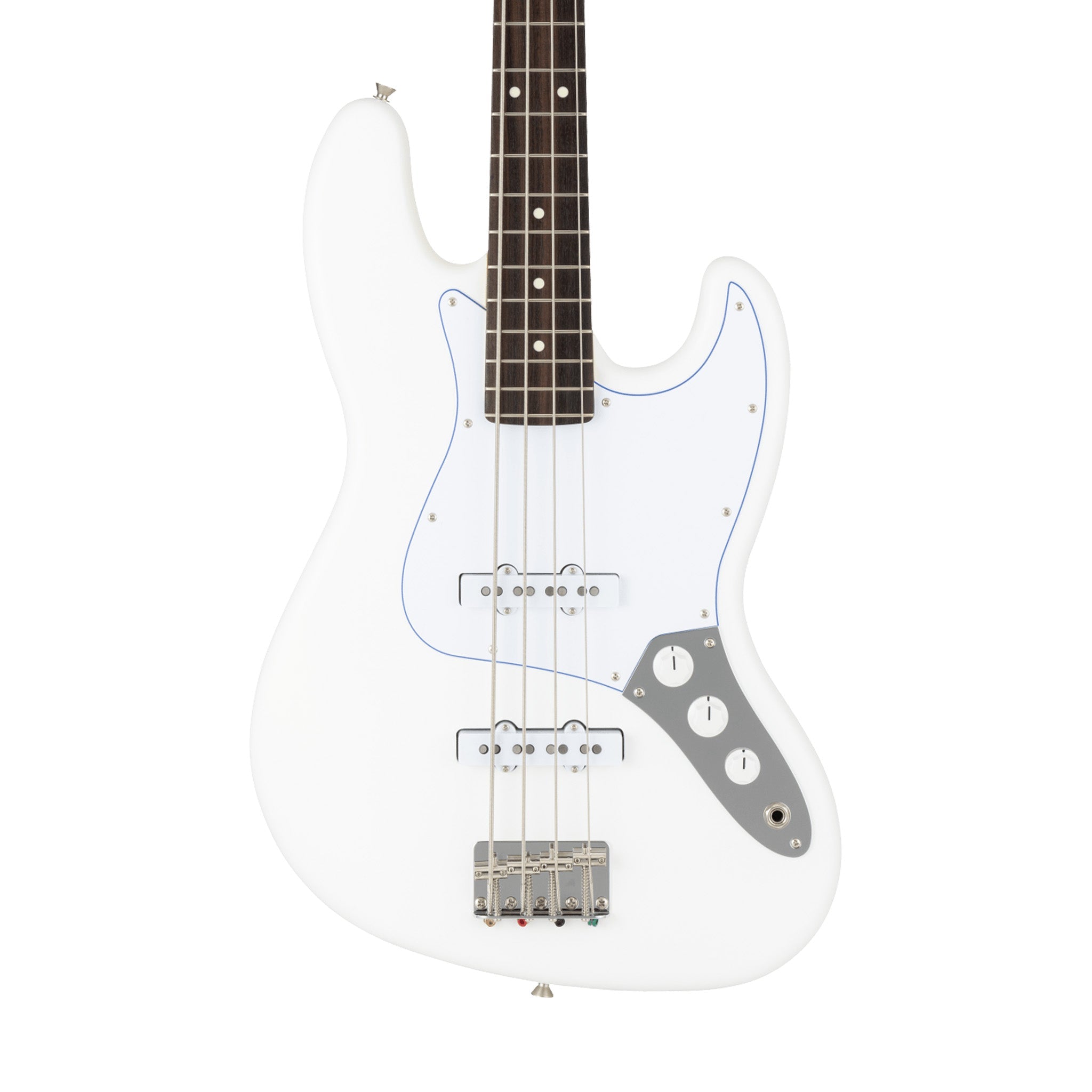 Fender MIJ Limited Jazz Bass Guitar, RW FB, Blanc | Zoso Music Sdn Bhd