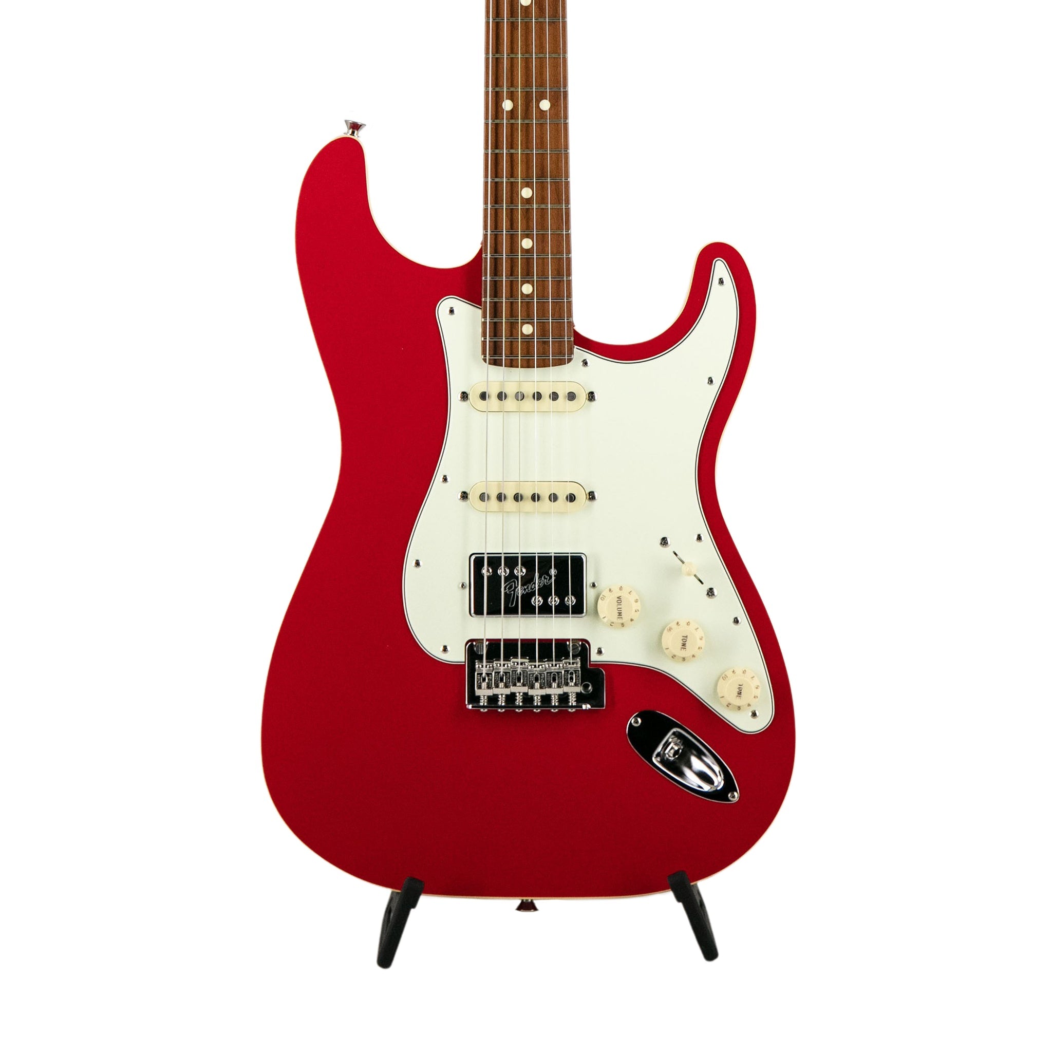 Fender Japan Limited Edition Hybrid II Stratocaster HSS Flat Top Electric Guitar, Modena Red | Zoso Music Sdn Bhd