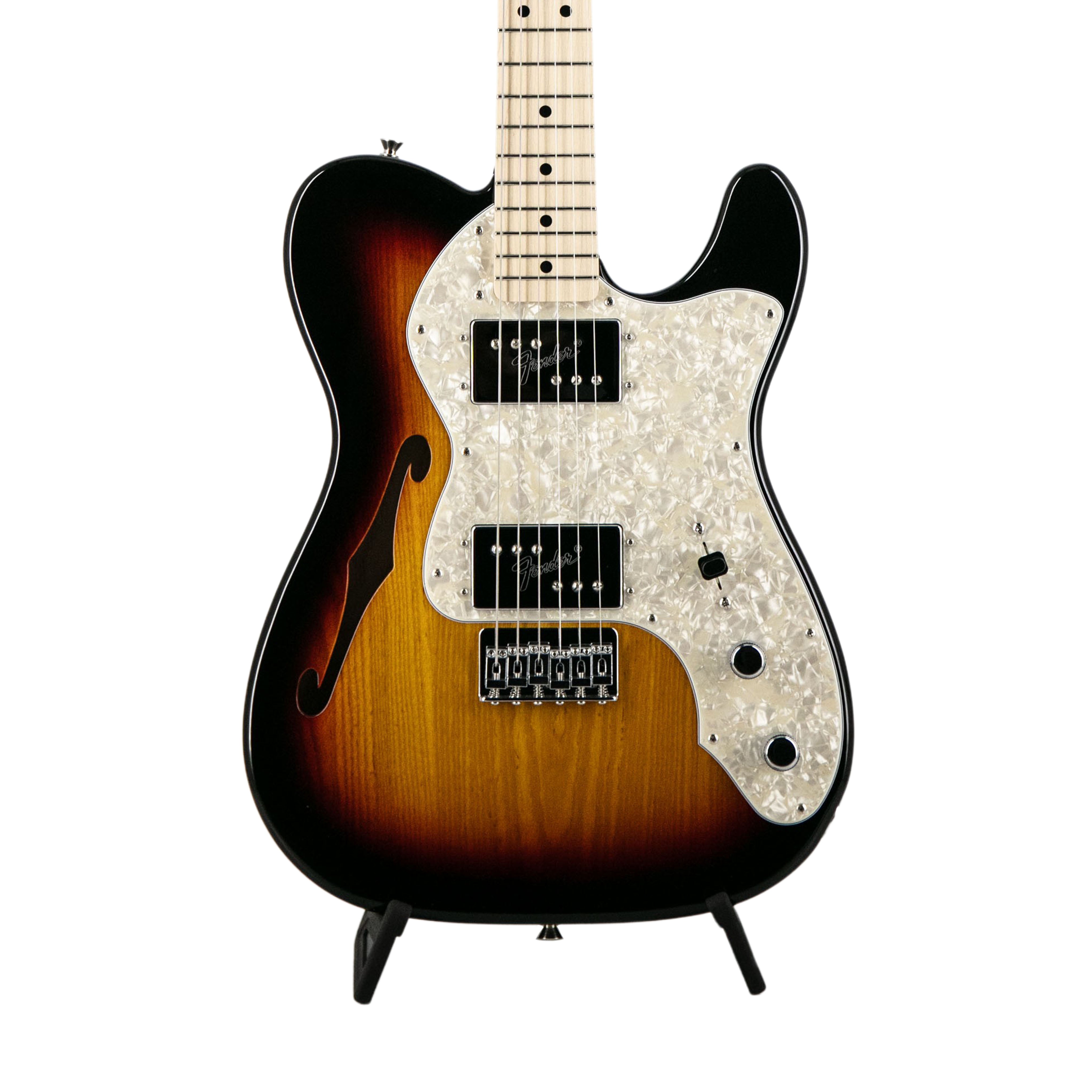 Fender FSR Collection Traditional 70s Telecaster Thinline Electric Guitar, Maple FB, 3-Tone Sunburst | Zoso Music Sdn Bhd