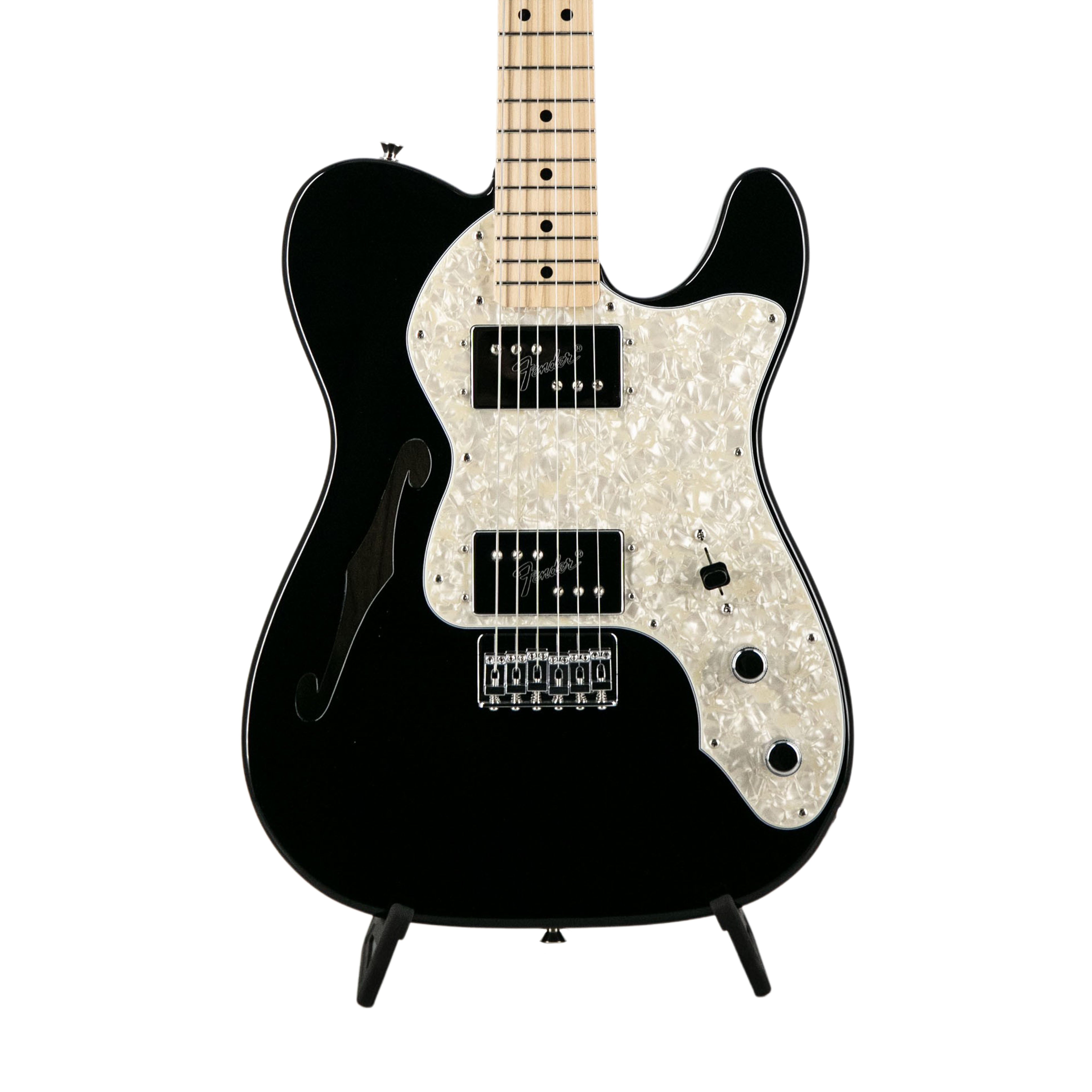 Fender FSR Collection Traditional 70s Telecaster Thinline Electric Guitar, Maple FB, Black | Zoso Music Sdn Bhd