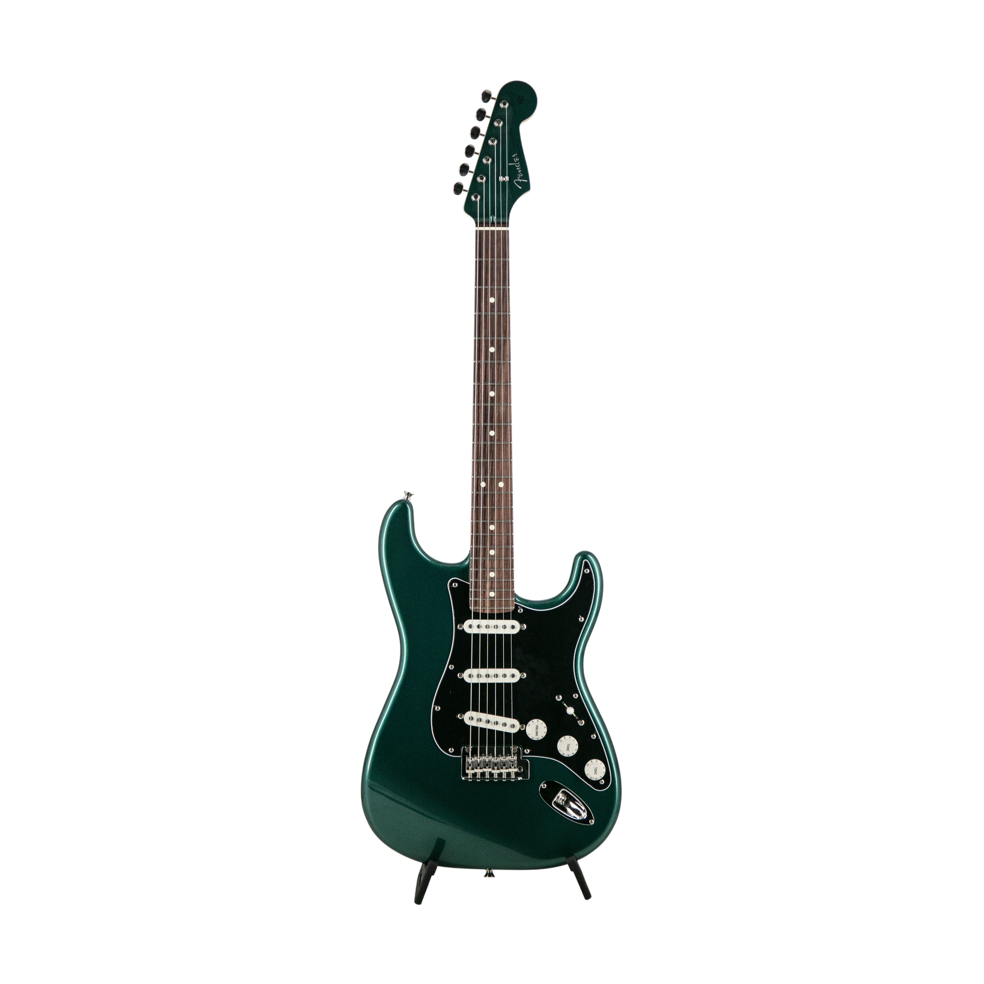 Fender FSR Collection Hybrid II Stratocaster Electric Guitar, RW FB, Sherwood Green Metallic