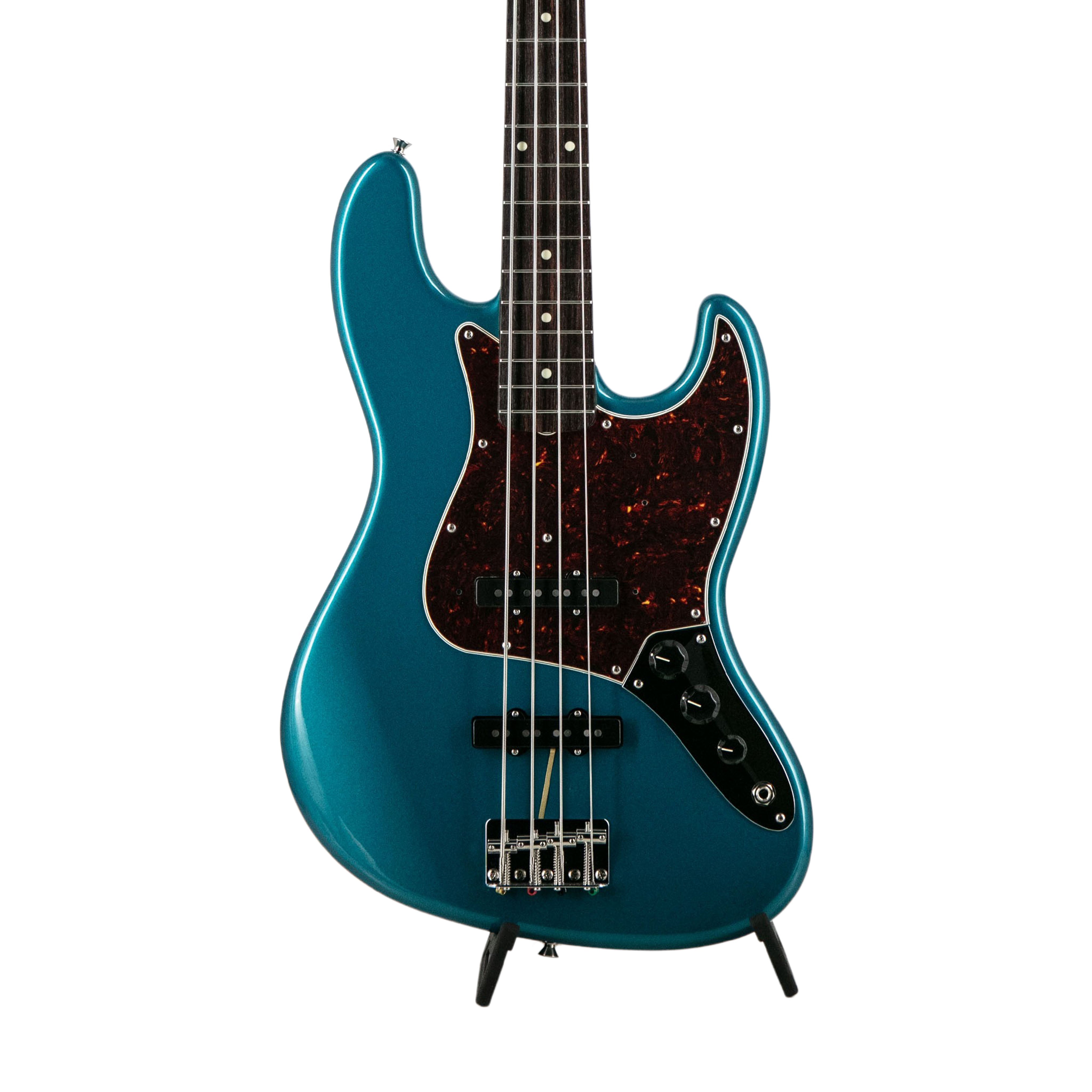 Fender FSR Collection Traditional 60s Jazz Bass Guitar, RW FB, Ocean Turquoise Metallic | Zoso Music Sdn Bhd