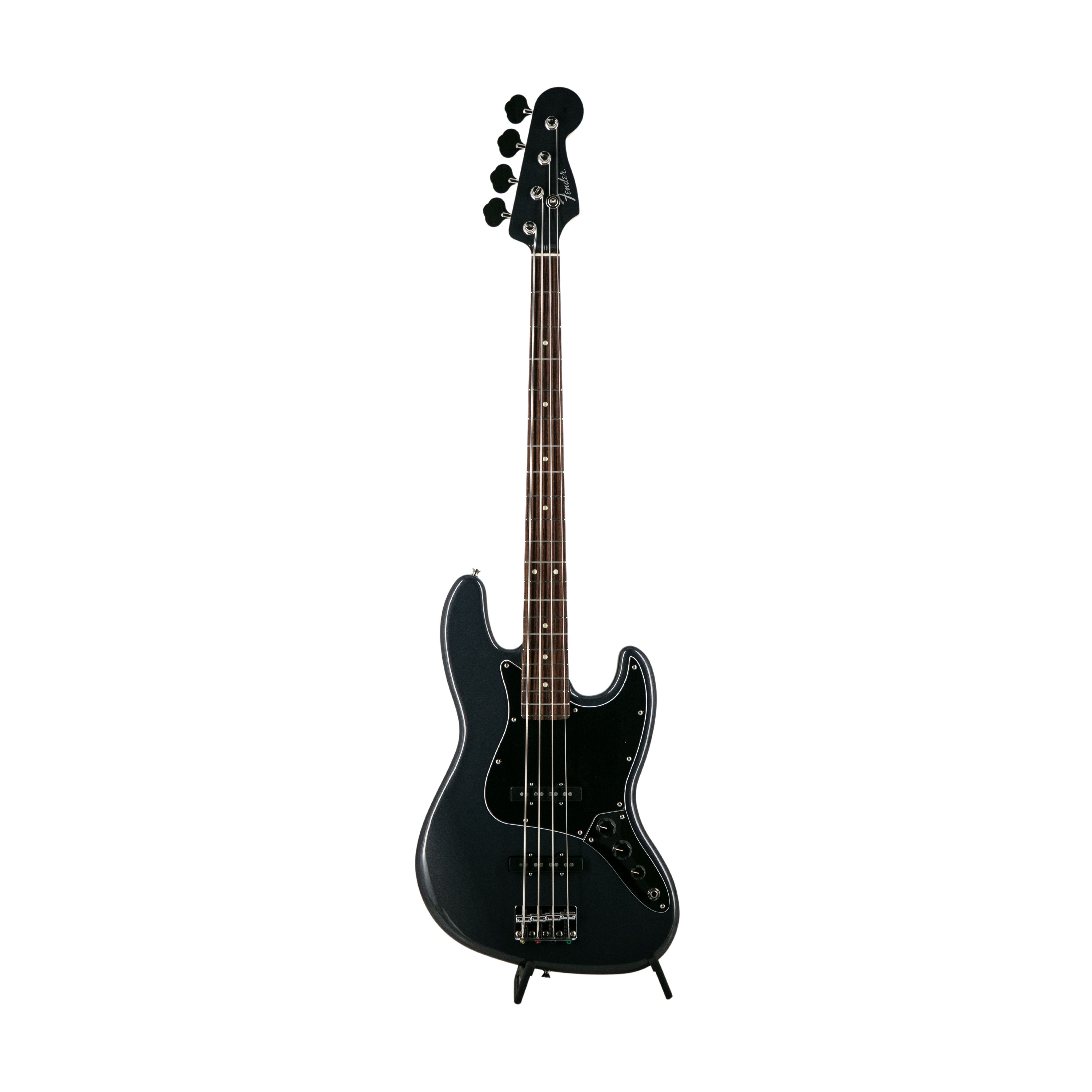 Fender FSR Collection Hybrid II Jazz Bass Guitar, RW FB, Charcoal Frost Metallic |  FENDER |  BASS GUITAR |  Zoso Music