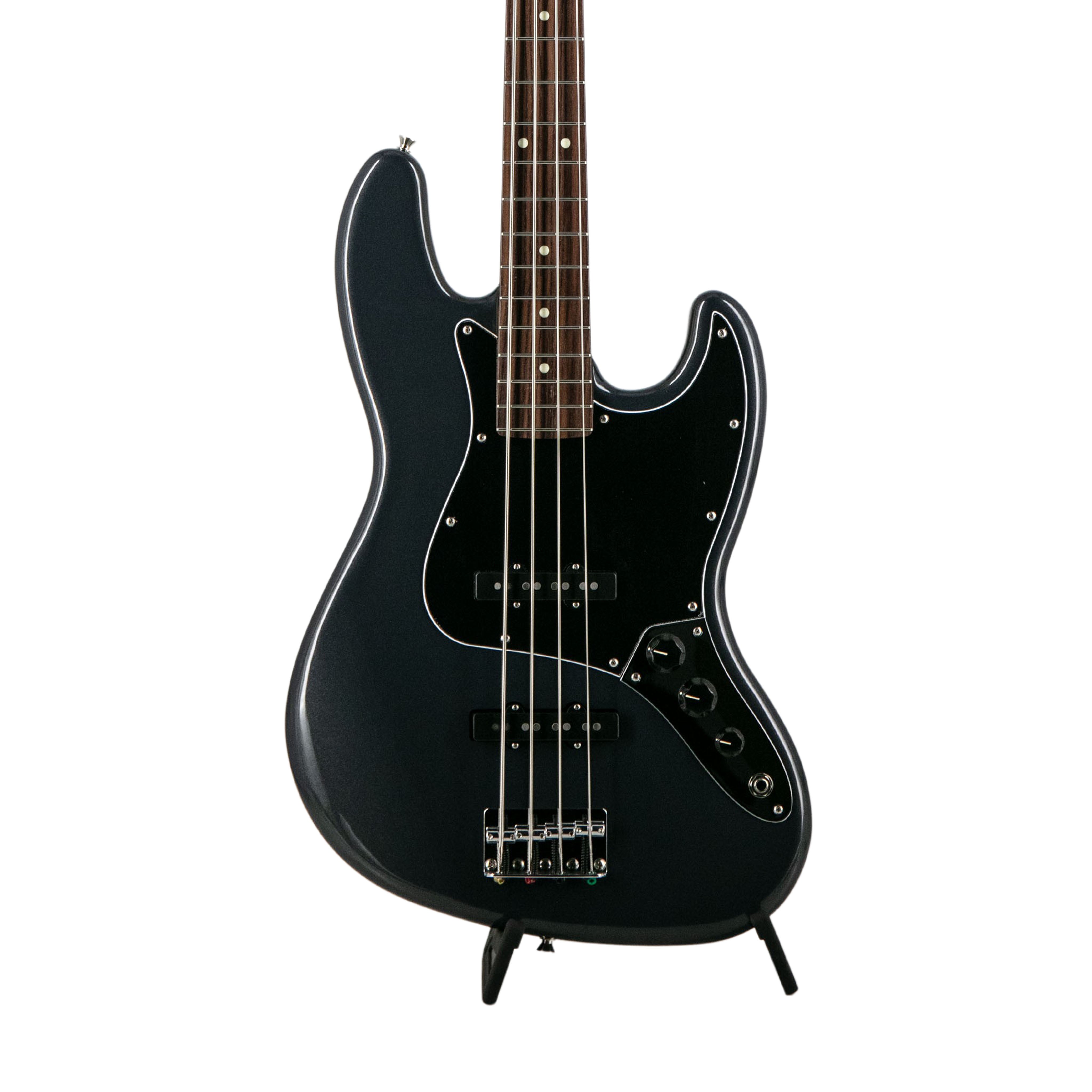 Fender FSR Collection Hybrid II Jazz Bass Guitar, RW FB, Charcoal Frost Metallic | Zoso Music Sdn Bhd
