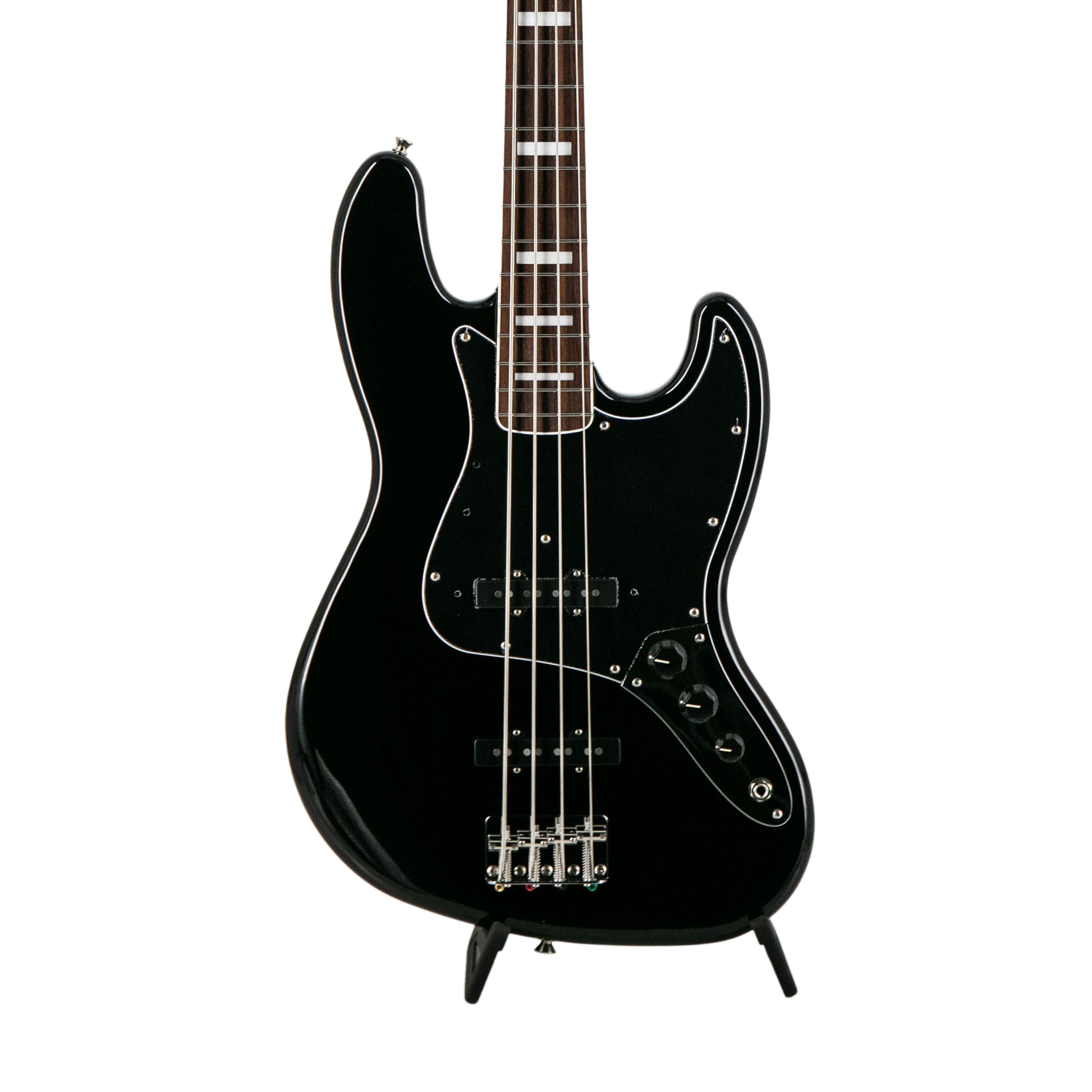 Fender FSR Collection Traditional 70s Jazz Bass Guitar, RW FB, Black | Zoso Music Sdn Bhd