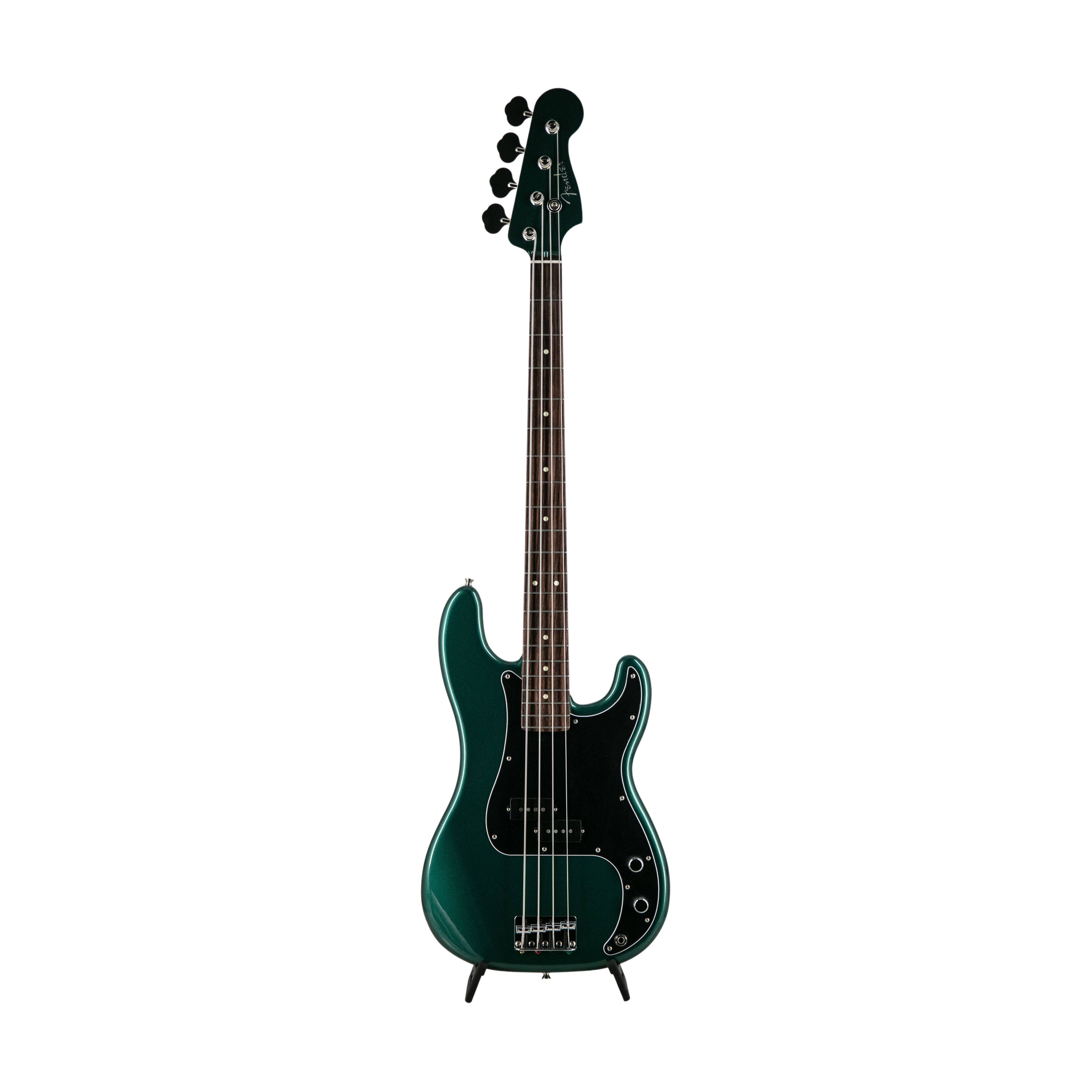 Fender FSR Collection Hybrid II Precision Bass Guitar, RW FB, Sherwood Green Metallic