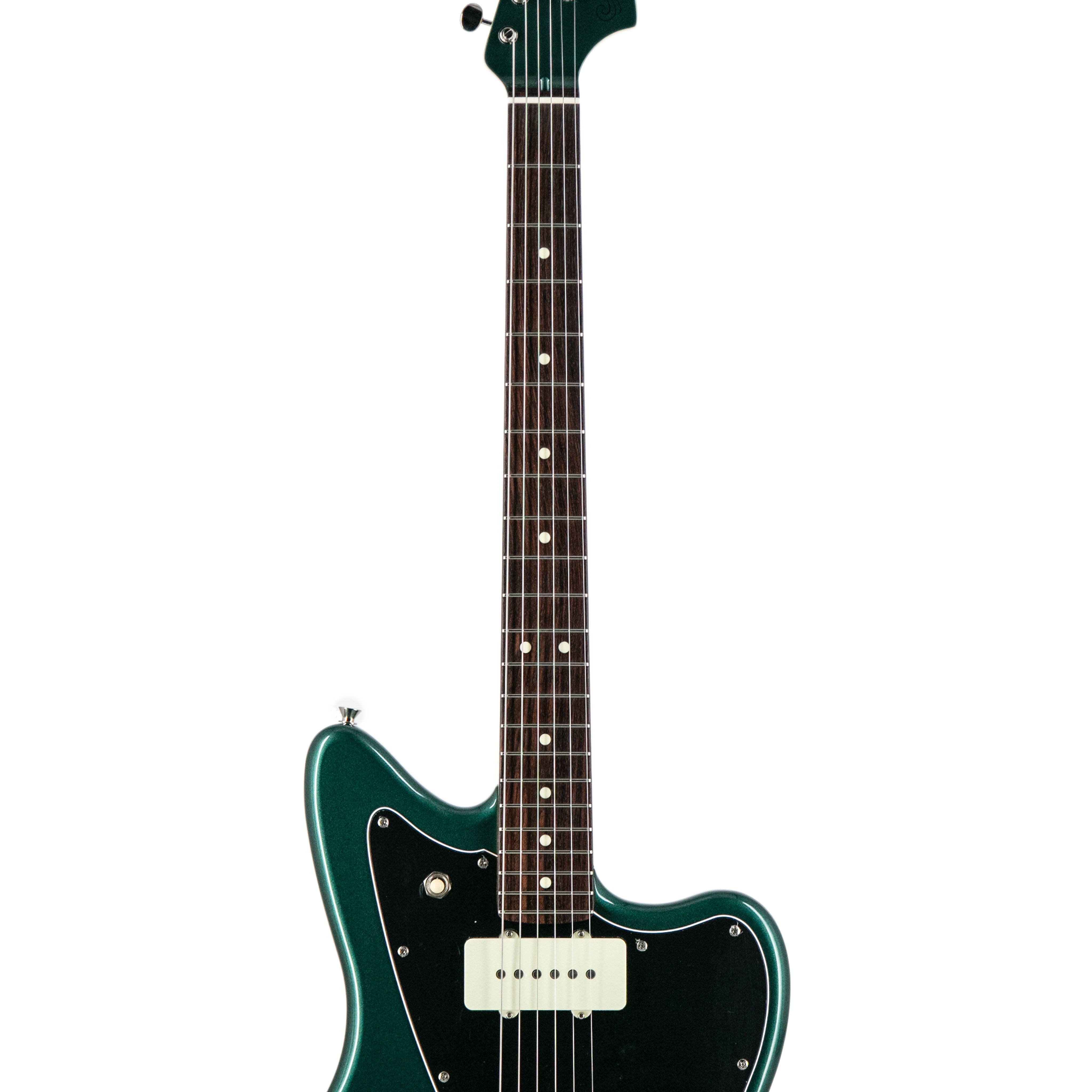 Fender FSR Collection Hybrid II Jazzmaster Electric Guitar, RW FB, Sherwood Green Metallic |  FENDER |  ELECTRIC GUITAR |  Zoso Music