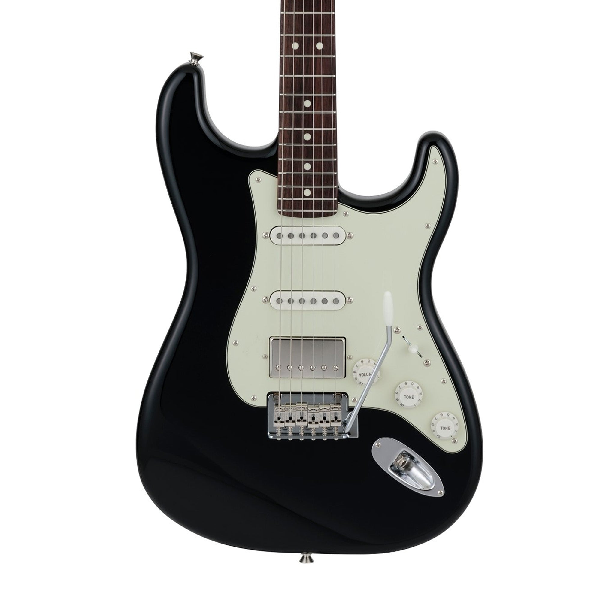 Fender Japan Hybrid II Stratocaster HSS Electric Guitar, RW FB, Black | Zoso Music Sdn Bhd