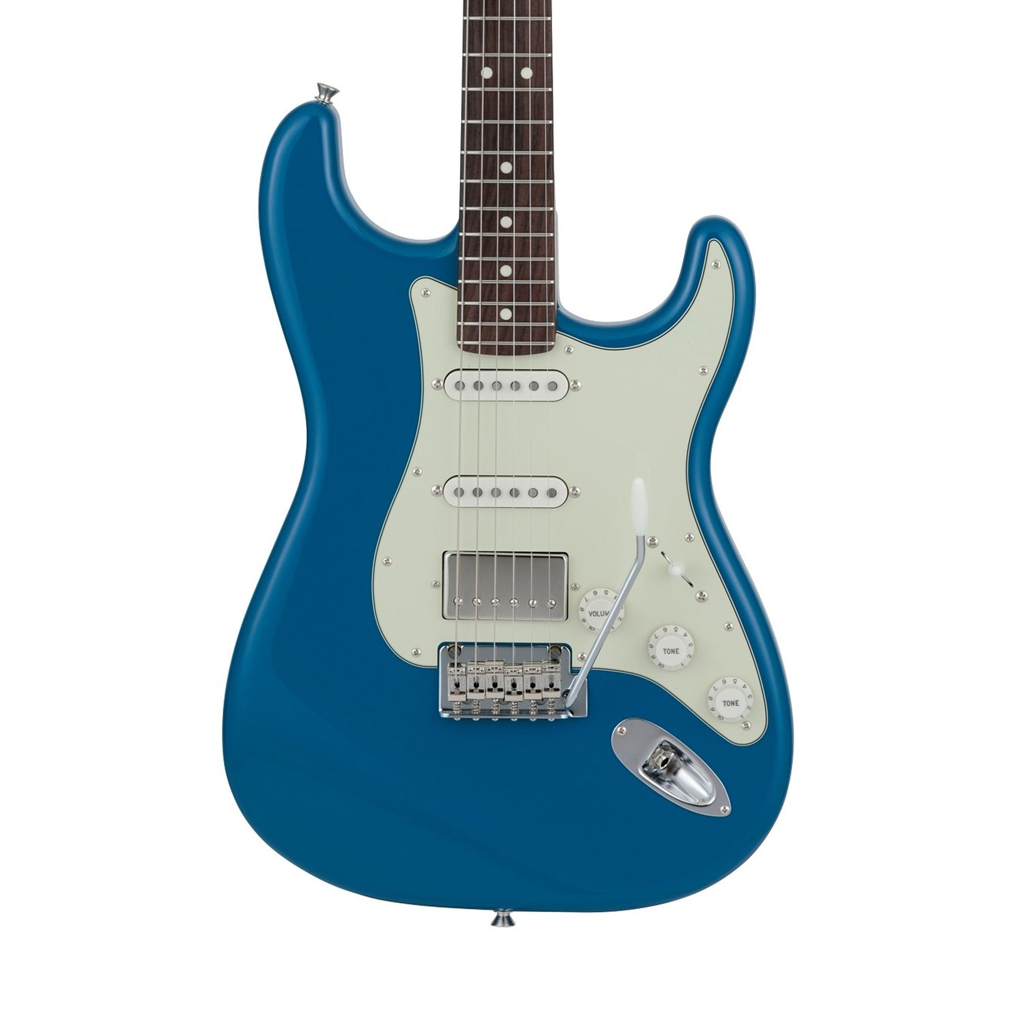 Fender Japan Hybrid II Stratocaster HSS Electric Guitar, RW FB, Forest Blue | Zoso Music Sdn Bhd