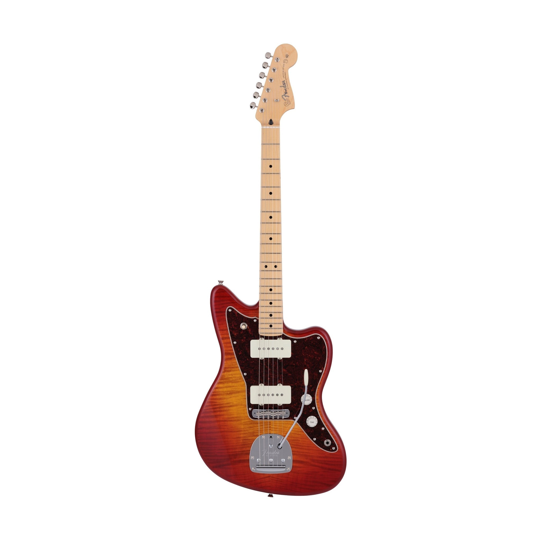 Fender Japan Hybrid II Jazzmaster Electric Guitar, Maple FB, Flame Sunset Orange Transparent |  FENDER |  ELECTRIC GUITAR |  Zoso Music