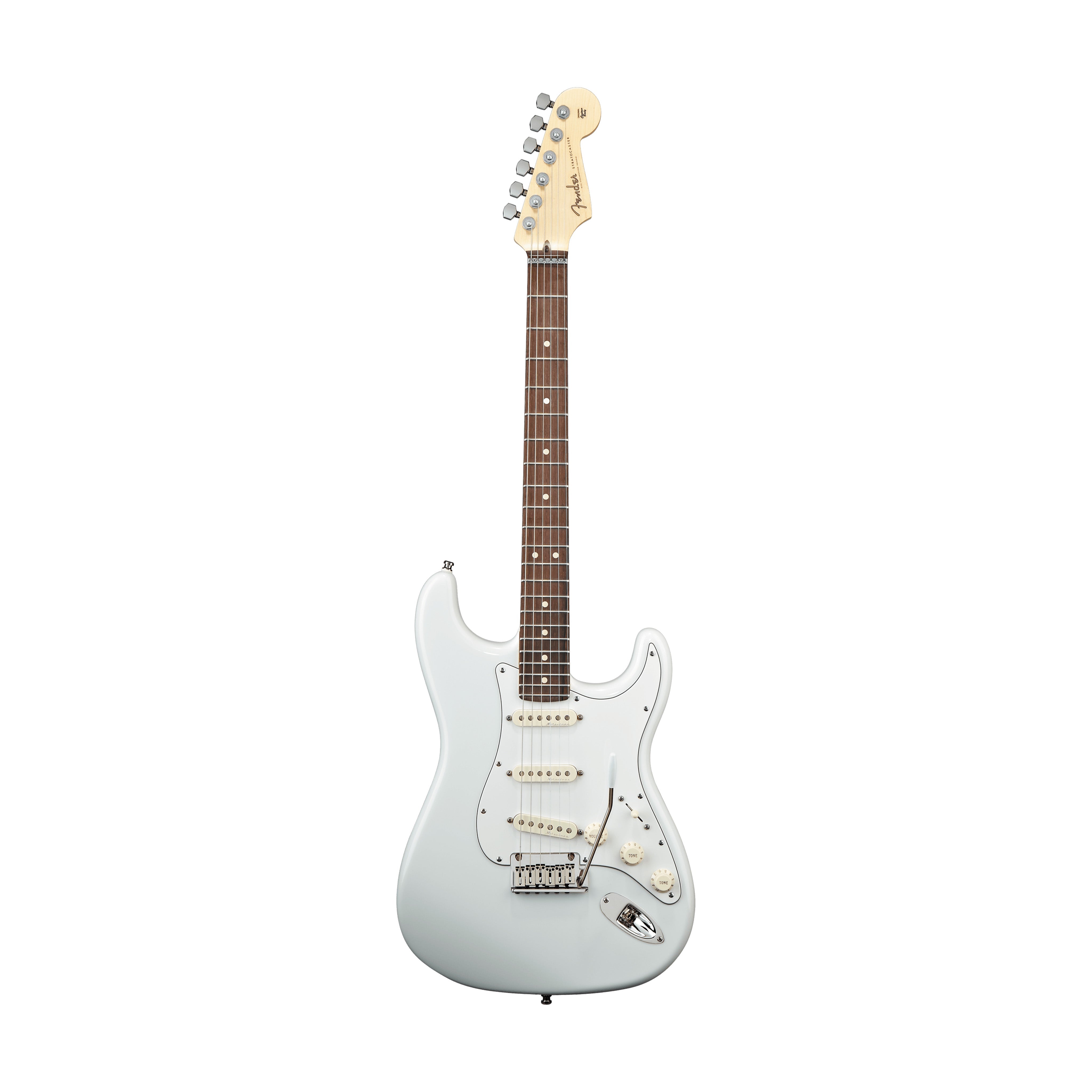 Fender Custom Shop Jeff Beck Signature Stratocaster Electric Guitar, RW FB, Olympic White