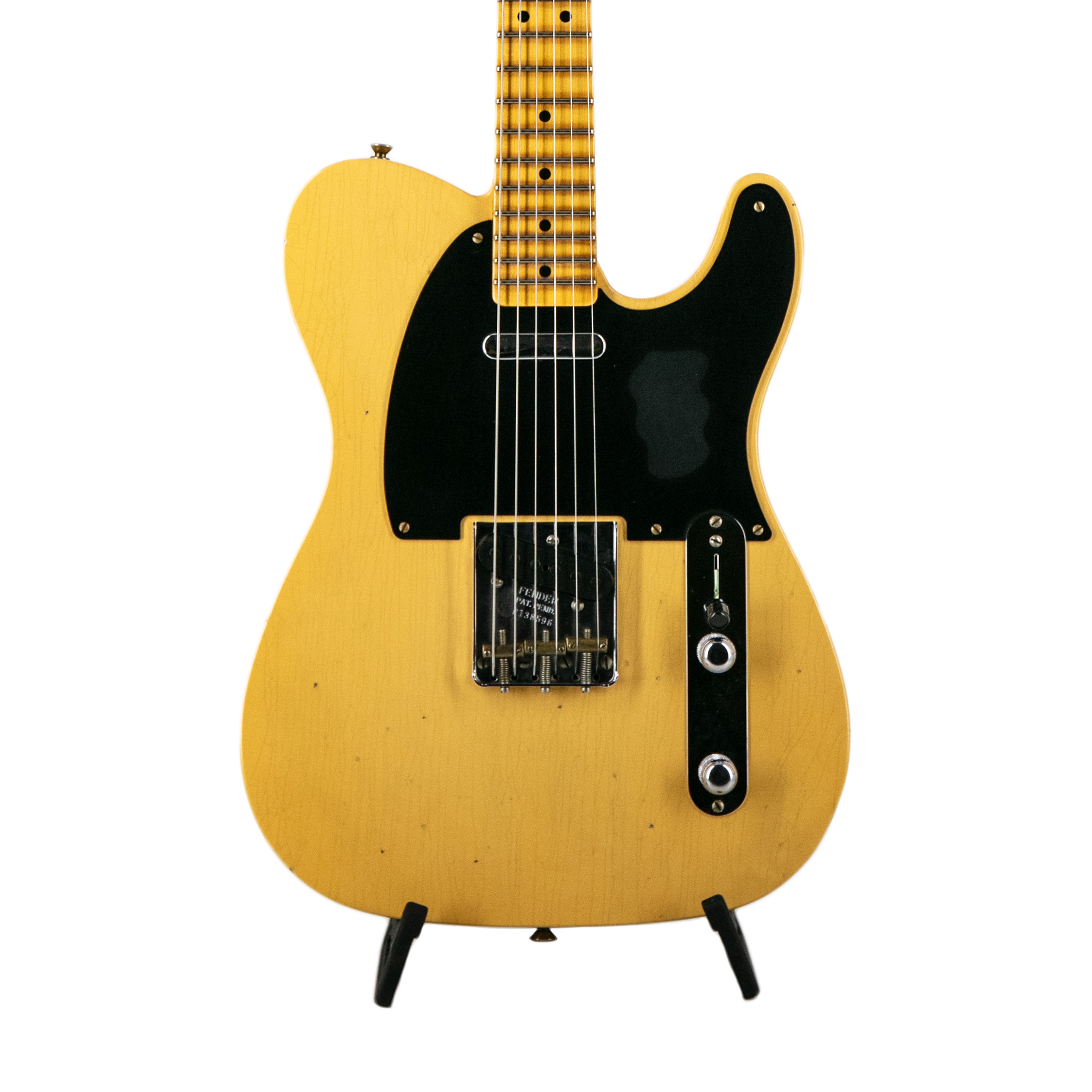 Fender Custom Shop 52 Telecaster Journeyman Relic Electric Guitar, Aged Nocaster Blonde | Zoso Music Sdn Bhd