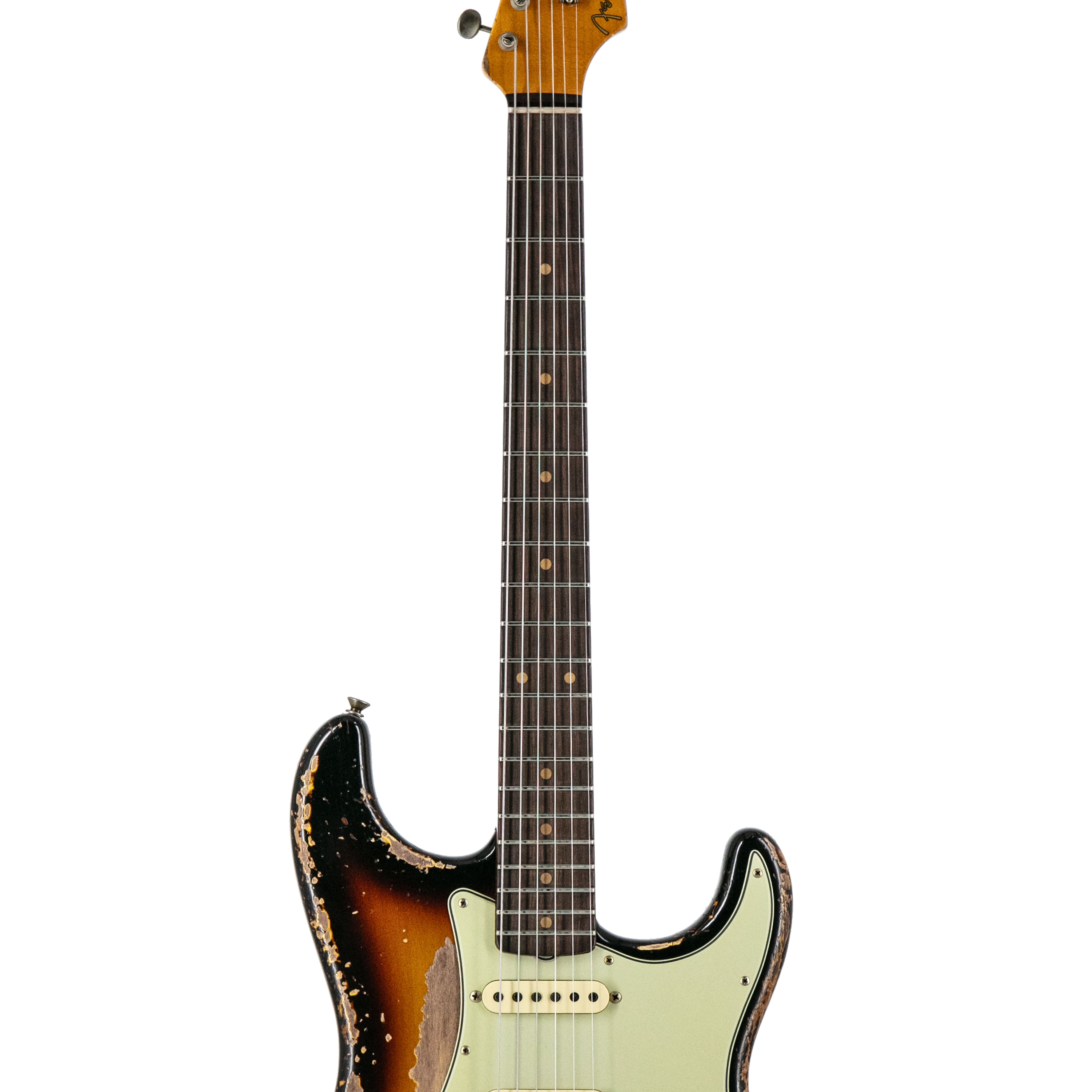 Fender Custom Shop 61 Bone Tone Stratocaster Super Heavy Relic Electric Guitar, Super Faded Aged 3-Color Sunburst