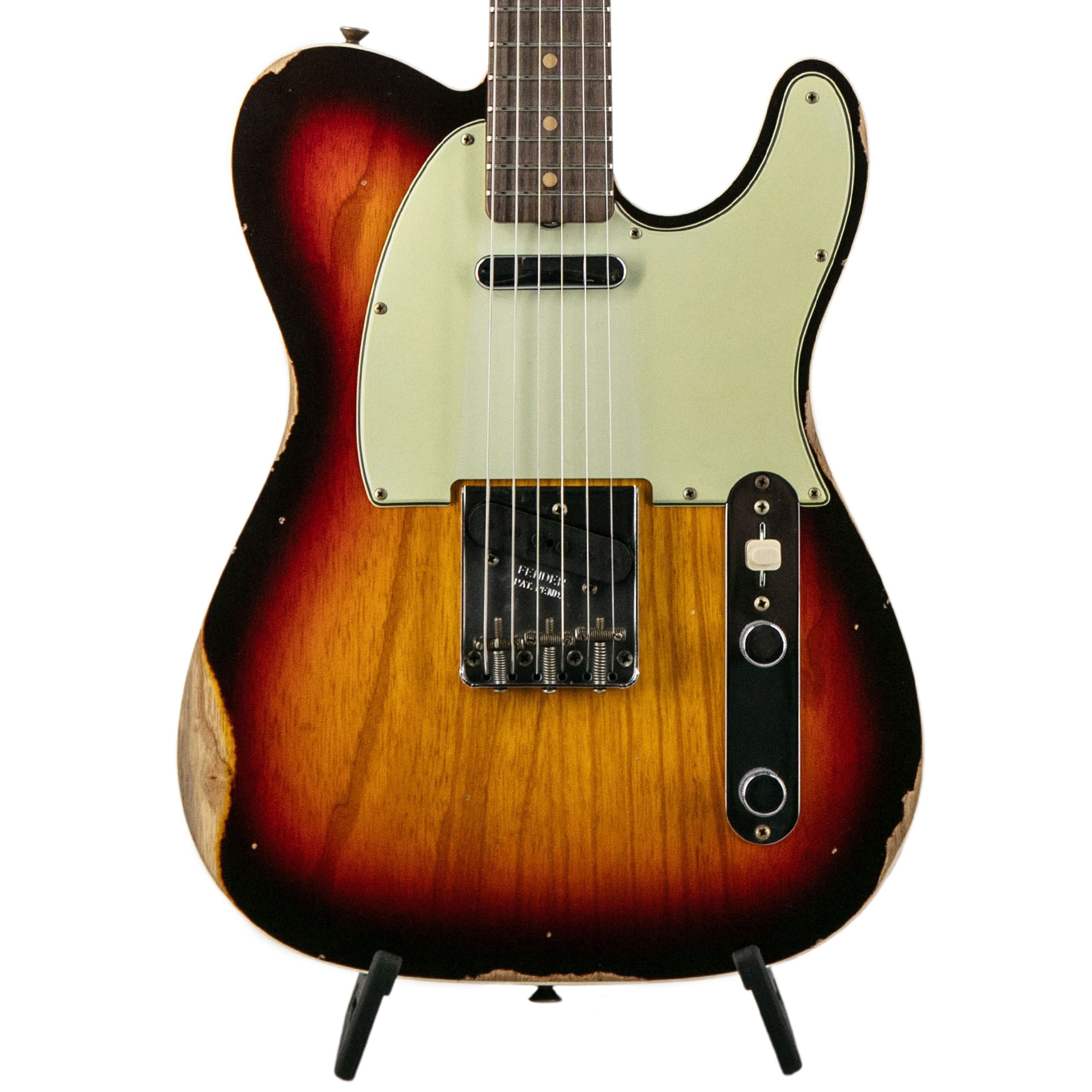 Fender Custom Shop Limited 1960 Telecaster Custom Relic Guitar, Chocolate 3-Color Sunburst | Zoso Music Sdn Bhd