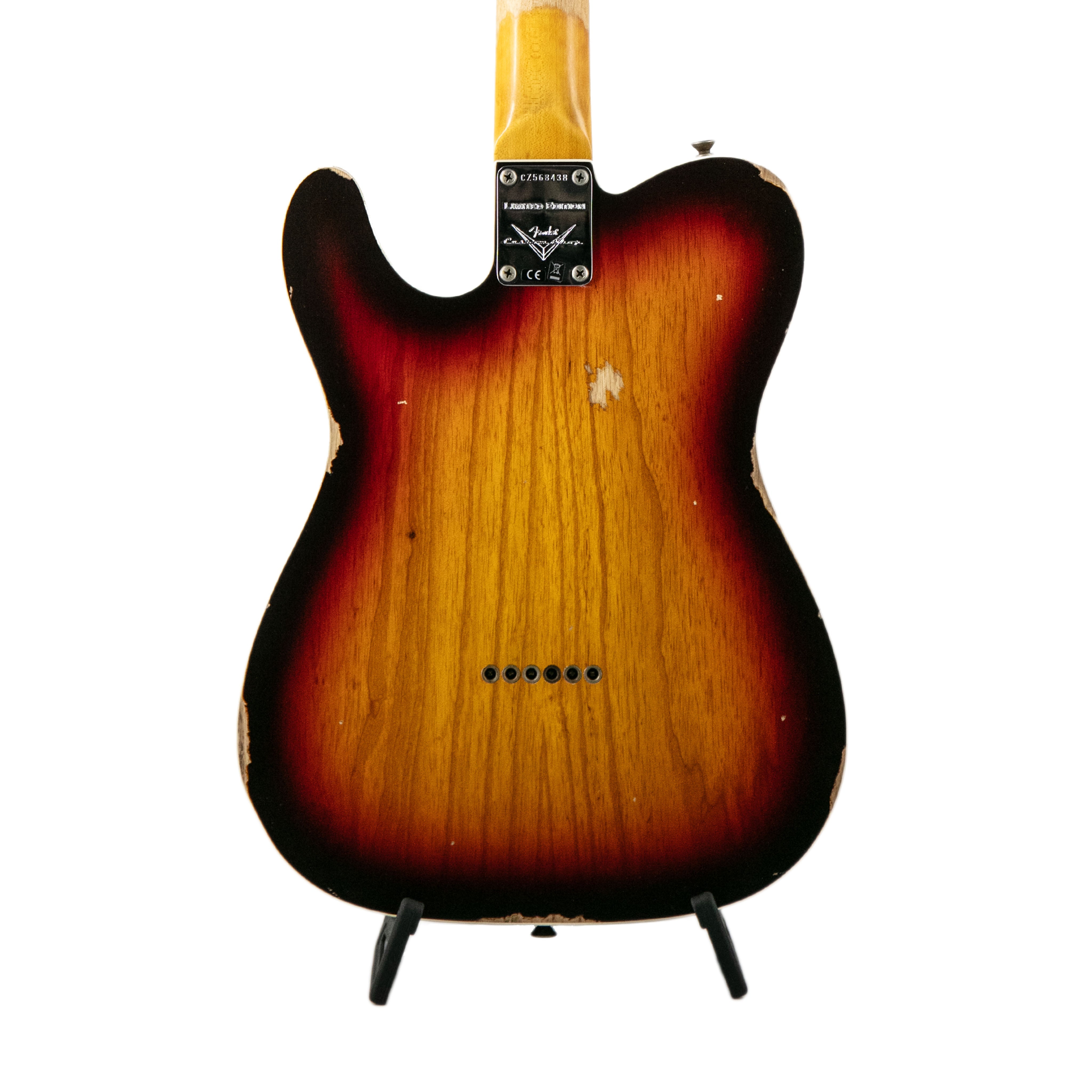 Fender Custom Shop Limited 1960 Telecaster Custom Relic Electric Guitar, Chocolate 3-Color Sunburst