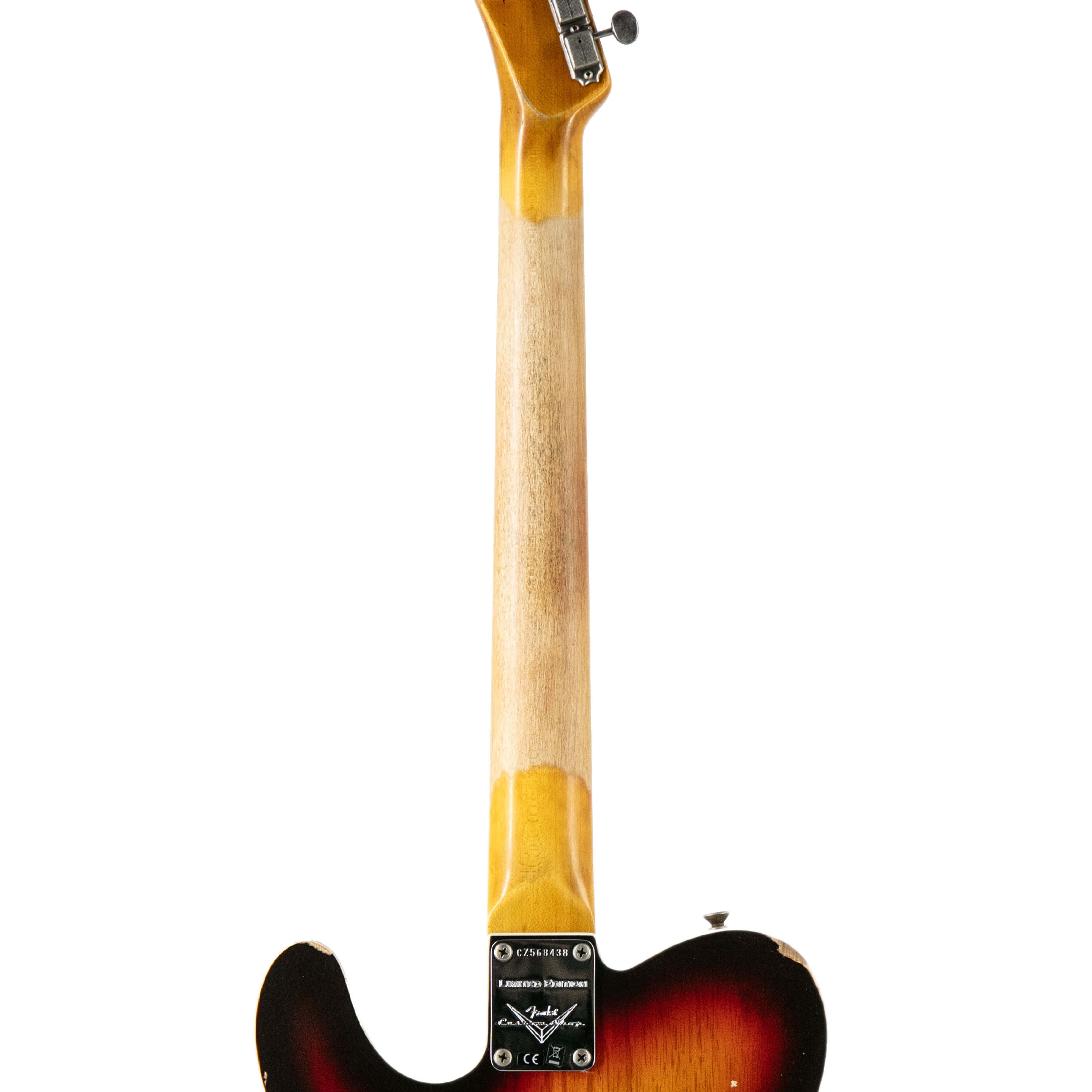Fender Custom Shop Limited 1960 Telecaster Custom Relic Electric Guitar, Chocolate 3-Color Sunburst