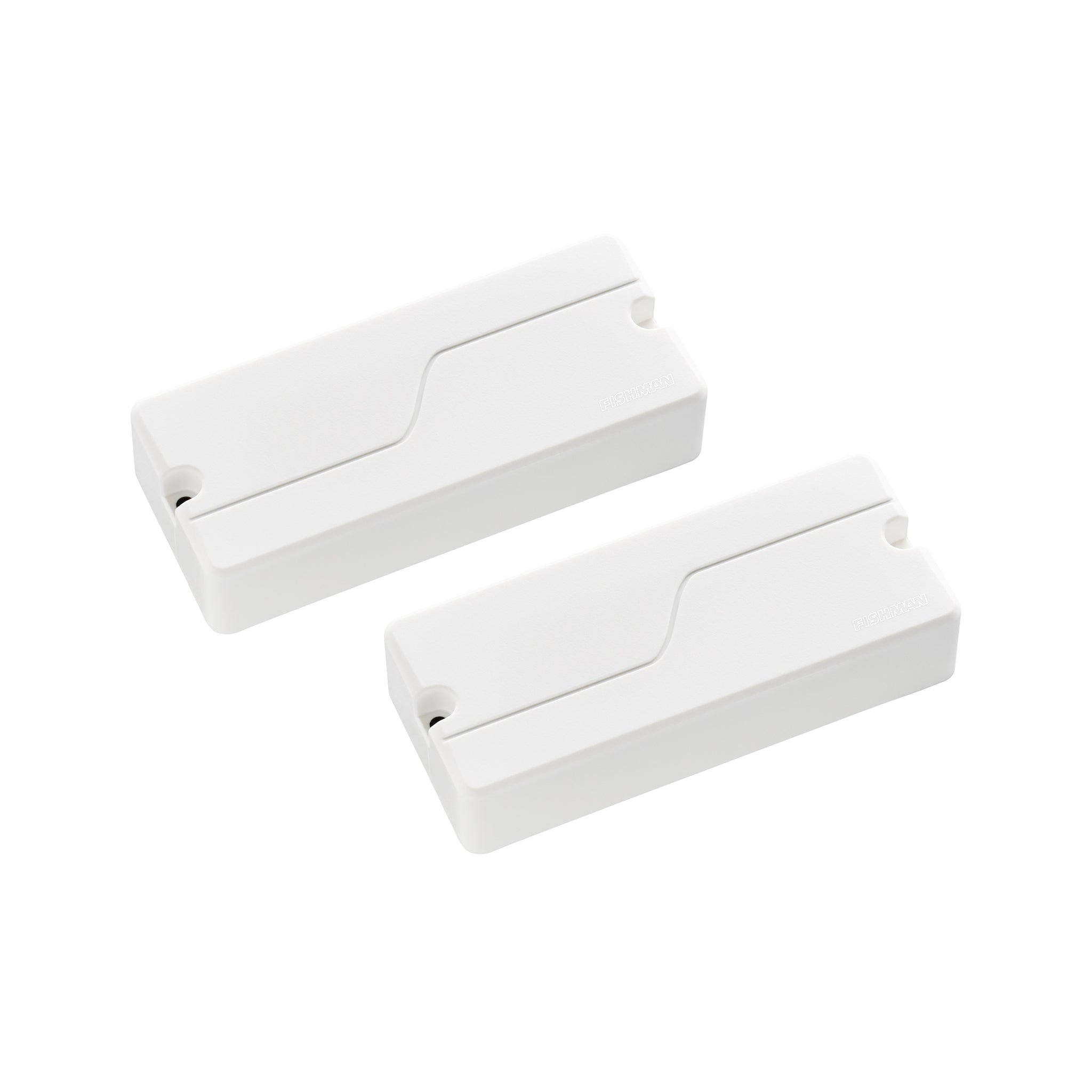 Fishman Fluence 5-String Bass Soapbar Pickup Set, White Plastic