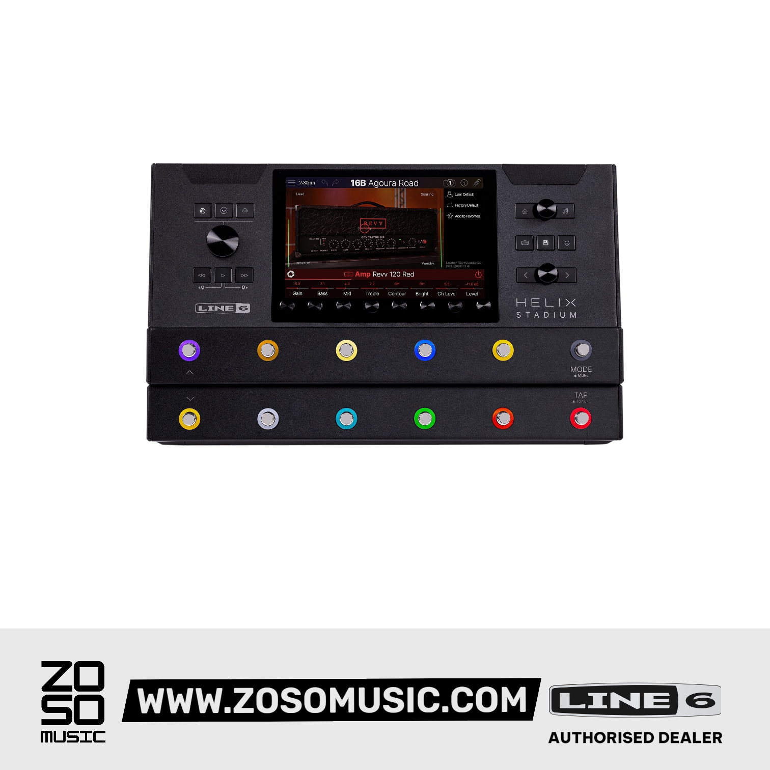 Line 6 Helix Stadium Amp Modeler and FX Processor |  LINE 6 |  MULTI-EFFECTS |  Zoso Music