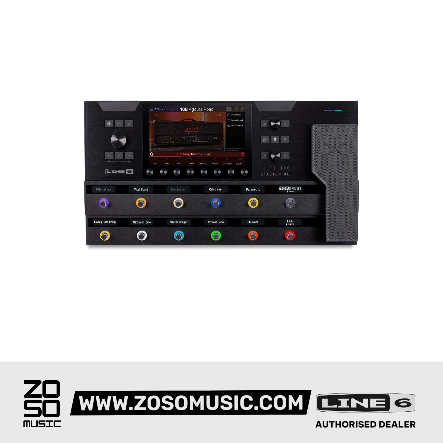 Line 6 Helix Stadium XL Amp Modeler and FX Processor |  LINE 6 |  MULTI-EFFECTS |  Zoso Music