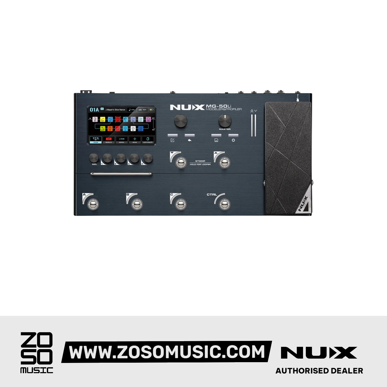 Nux MG-50Li Modeler and Profilier Guitar Multi-Effect Pedal |  NUX |  MULTI-EFFECTS |  Zoso Music