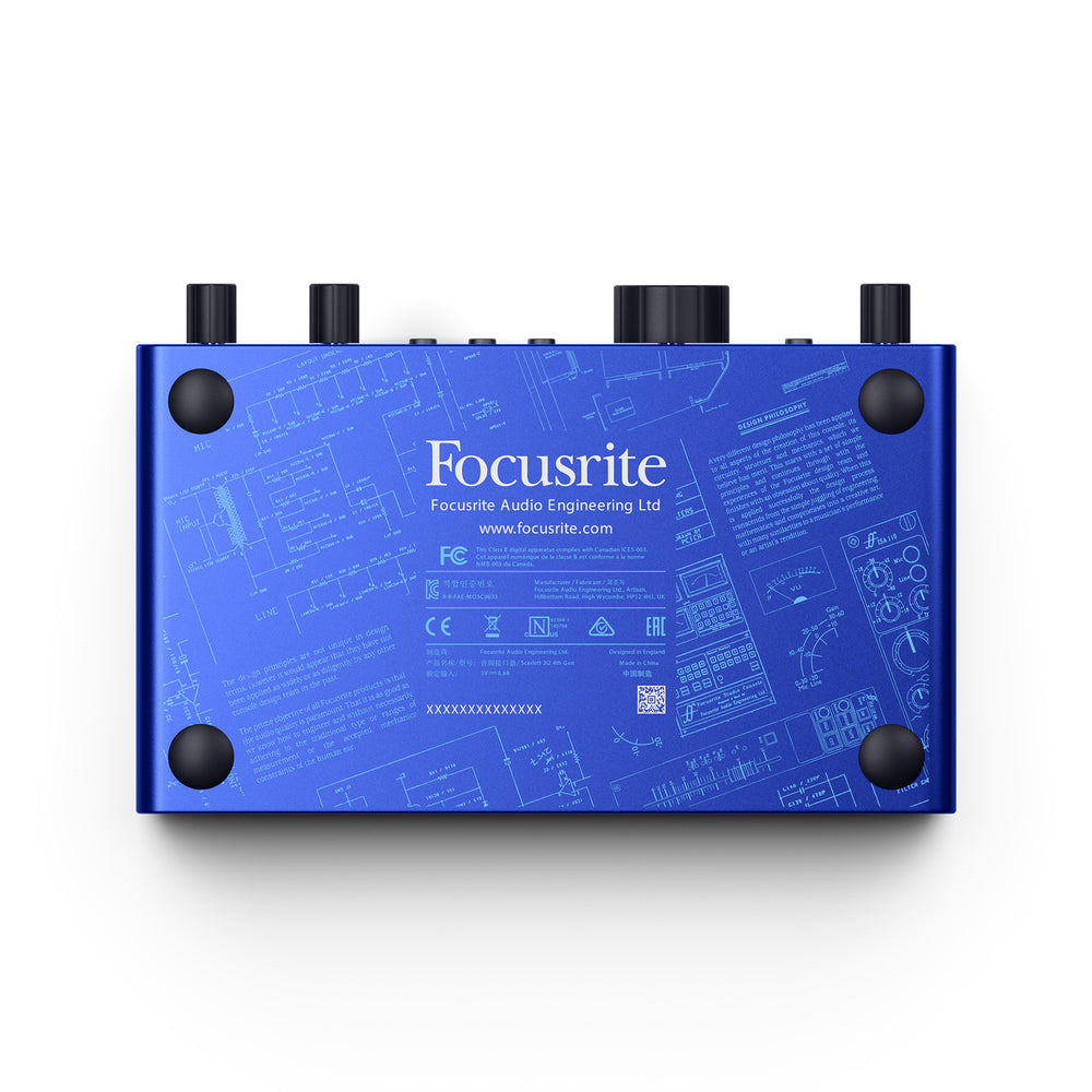 Focusrite Scarlett 2i2 4th Generation, Anniversary Edition |  FOCUSRITE |  AUDIO INTERFACE |  Zoso Music