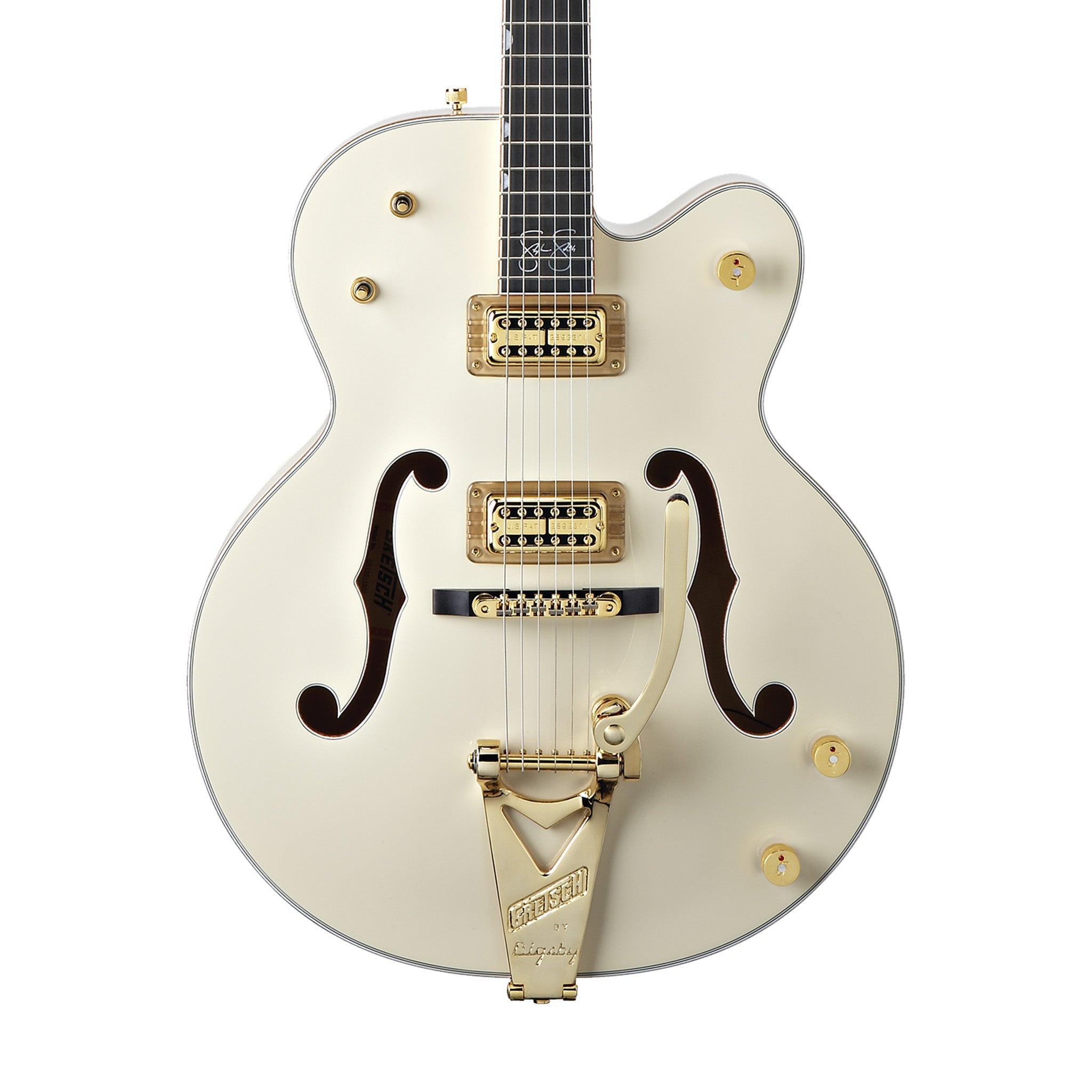 Gretsch G6136-1958 Stephen Stills Signature White Falcon Guitar w/Bigsby, Ebony FB, Aged White | Zoso Music Sdn Bhd