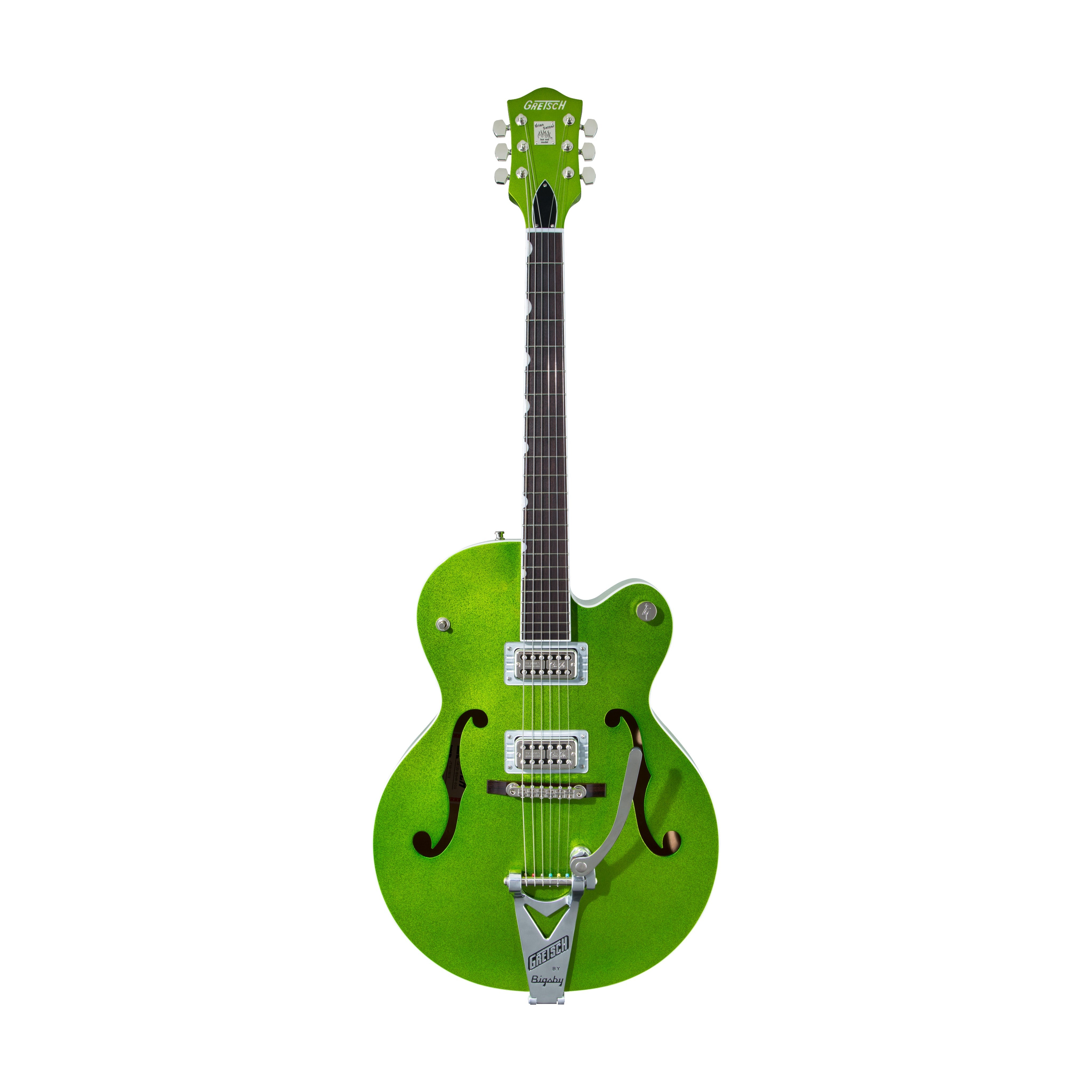 Gretsch G6120T Brian Setzer Signature Hot Rod Electric Guitar, Extreme Coolant Green Sparkle |  GRETSCH |  ELECTRIC GUITAR |  Zoso Music