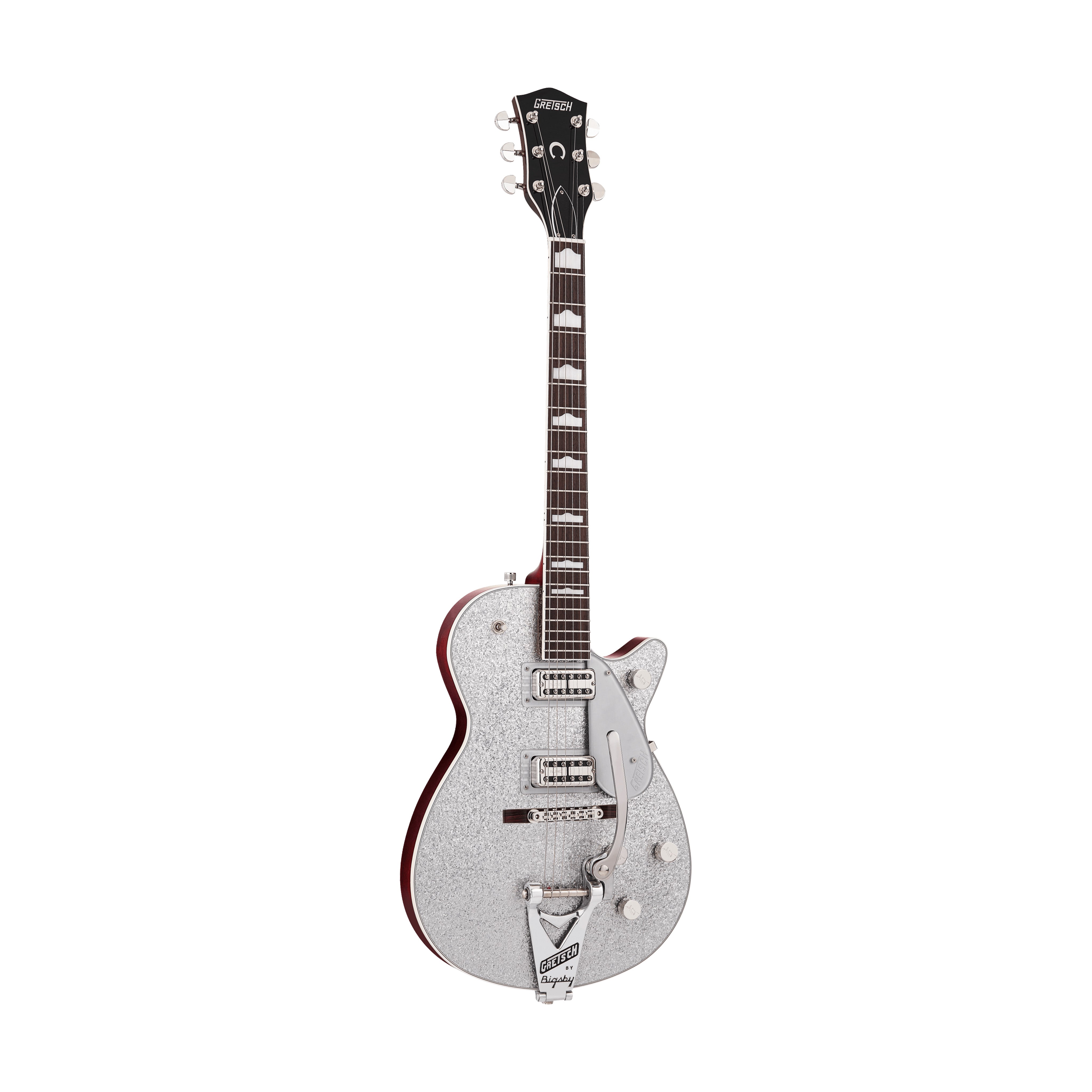 Gretsch G6129T-89VS Vintage Select 89 Sparkle Jet Electric Guitar, Silver Sparkle
