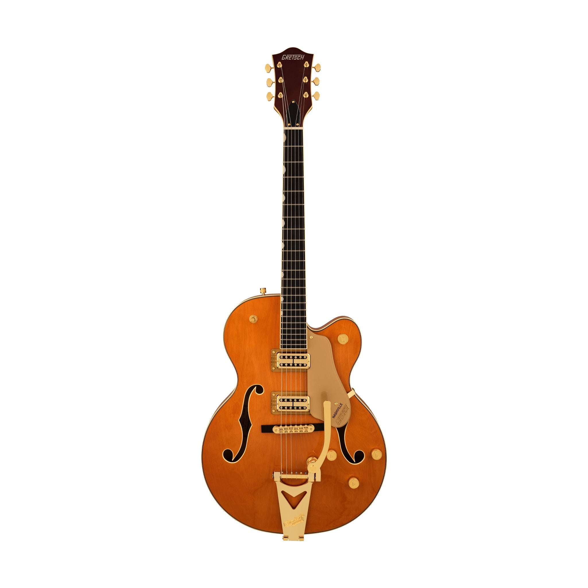 Gretsch Synchromatic Nashville Hollow Body Single-Cut w/Bigsby Electric Guitar, 50s Orange Stain |  GRETSCH |  ELECTRIC GUITAR |  Zoso Music