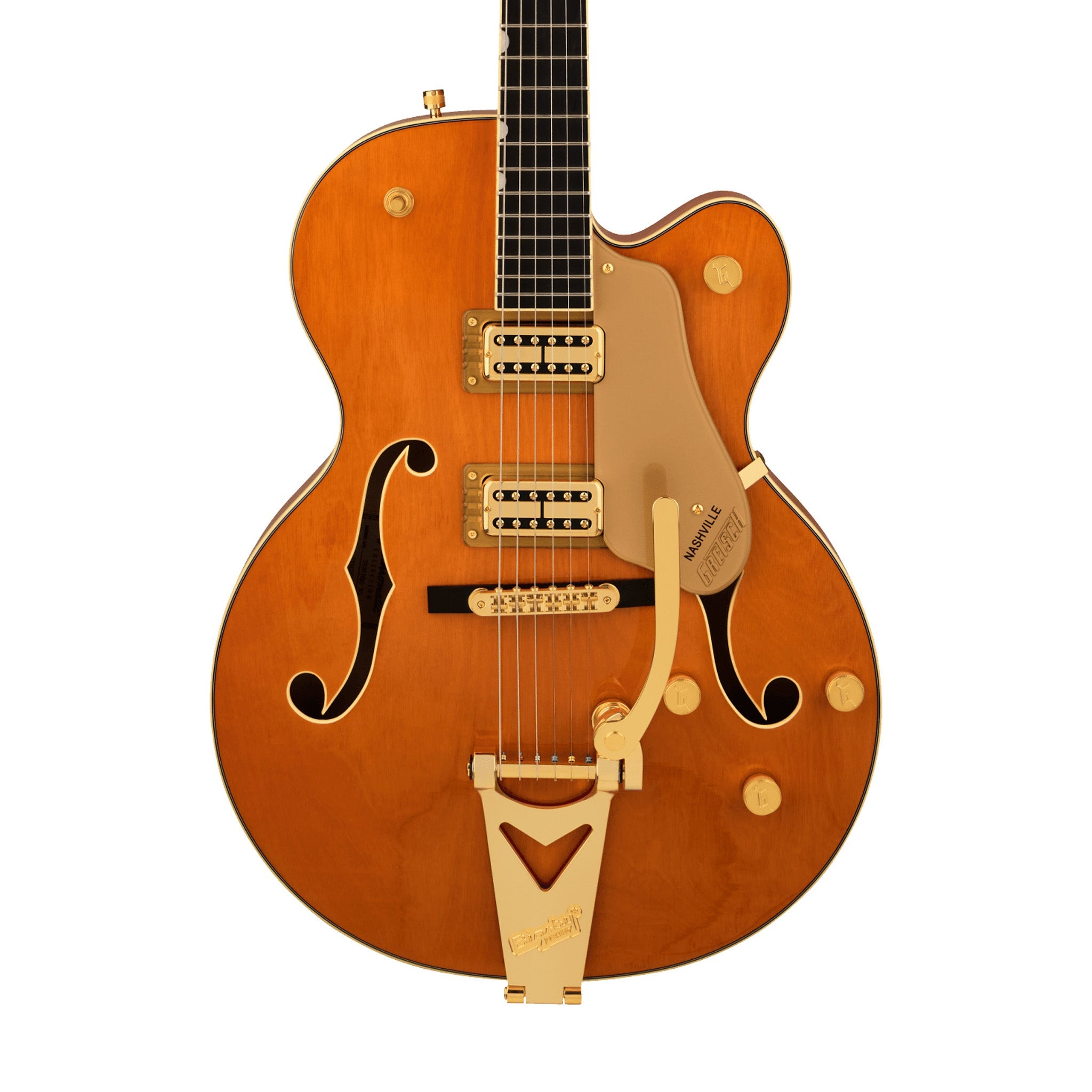 Gretsch Synchromatic Nashville Hollow Body Single-Cut w/Bigsby Electric Guitar, 50s Orange Stain | Zoso Music Sdn Bhd