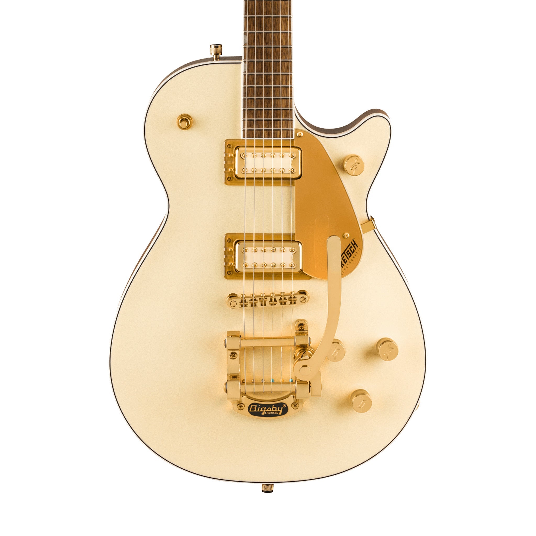 Gretsch Electromatic Pristine LTD Jet Electric Guitar w/Bigsby, Laurel FB, White Gold | Zoso Music Sdn Bhd
