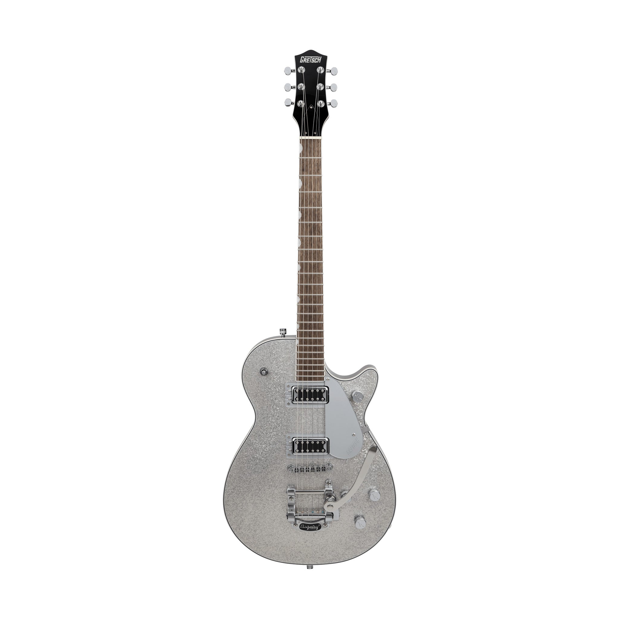 Gretsch G5230T Electromatic Sparkle Jet FT Single-Cut Guitar w/Bigsby, Laurel FB, Silver Sparkle |  GRETSCH |  ELECTRIC GUITAR |  Zoso Music