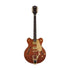 Gretsch Electromatic LTD Flame Okoume Broadkaster Double-Cut Guitar w/Bigsby, RW FB, Roundup Orange |  GRETSCH |  ELECTRIC GUITAR |  Zoso Music