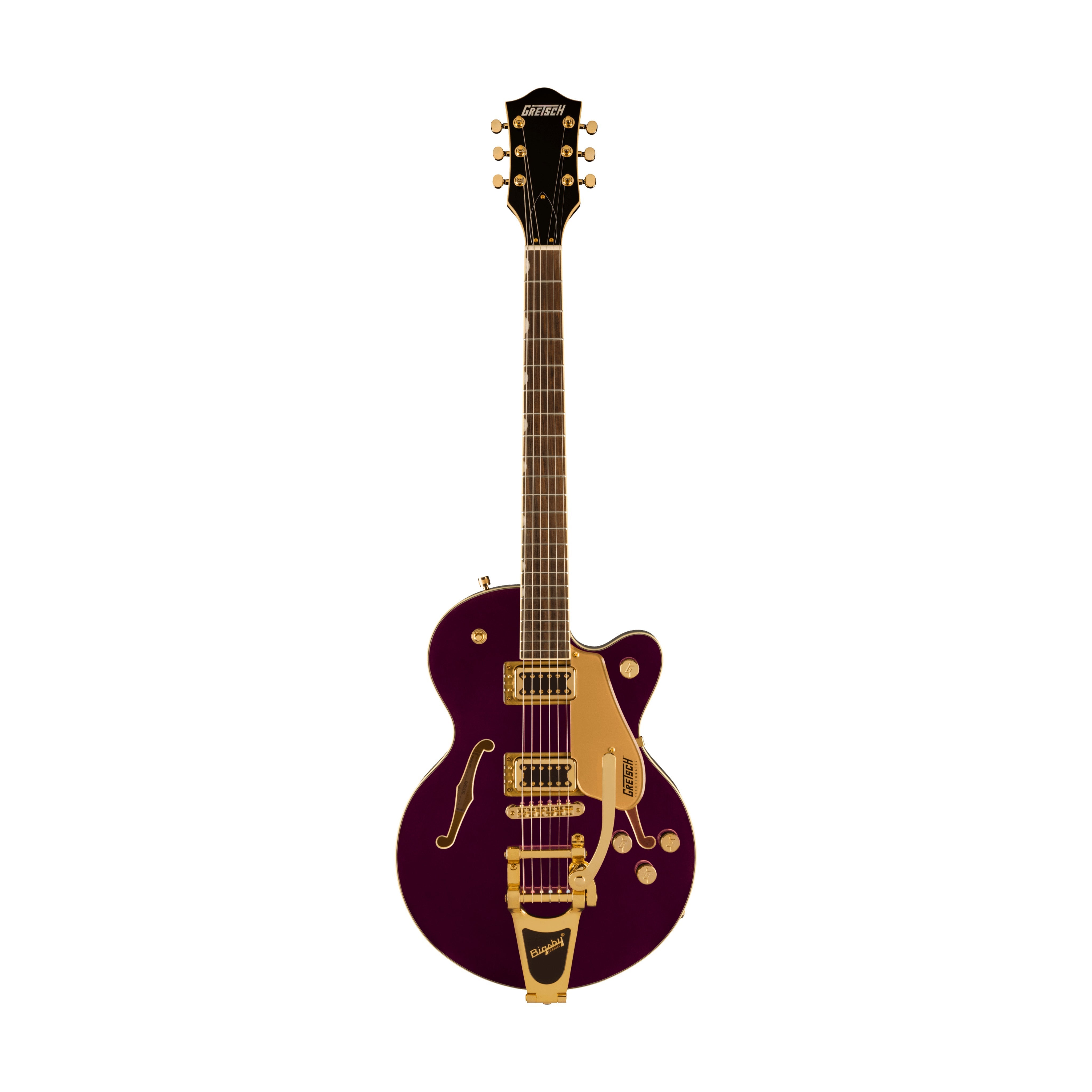 Gretsch G5655TG Electromatic Centre Block Jr Single-Cut Guitar w/Bigsby, Laurel FB Electric Guitar, Amethyst |  GRETSCH |  ELECTRIC GUITAR |  Zoso Music