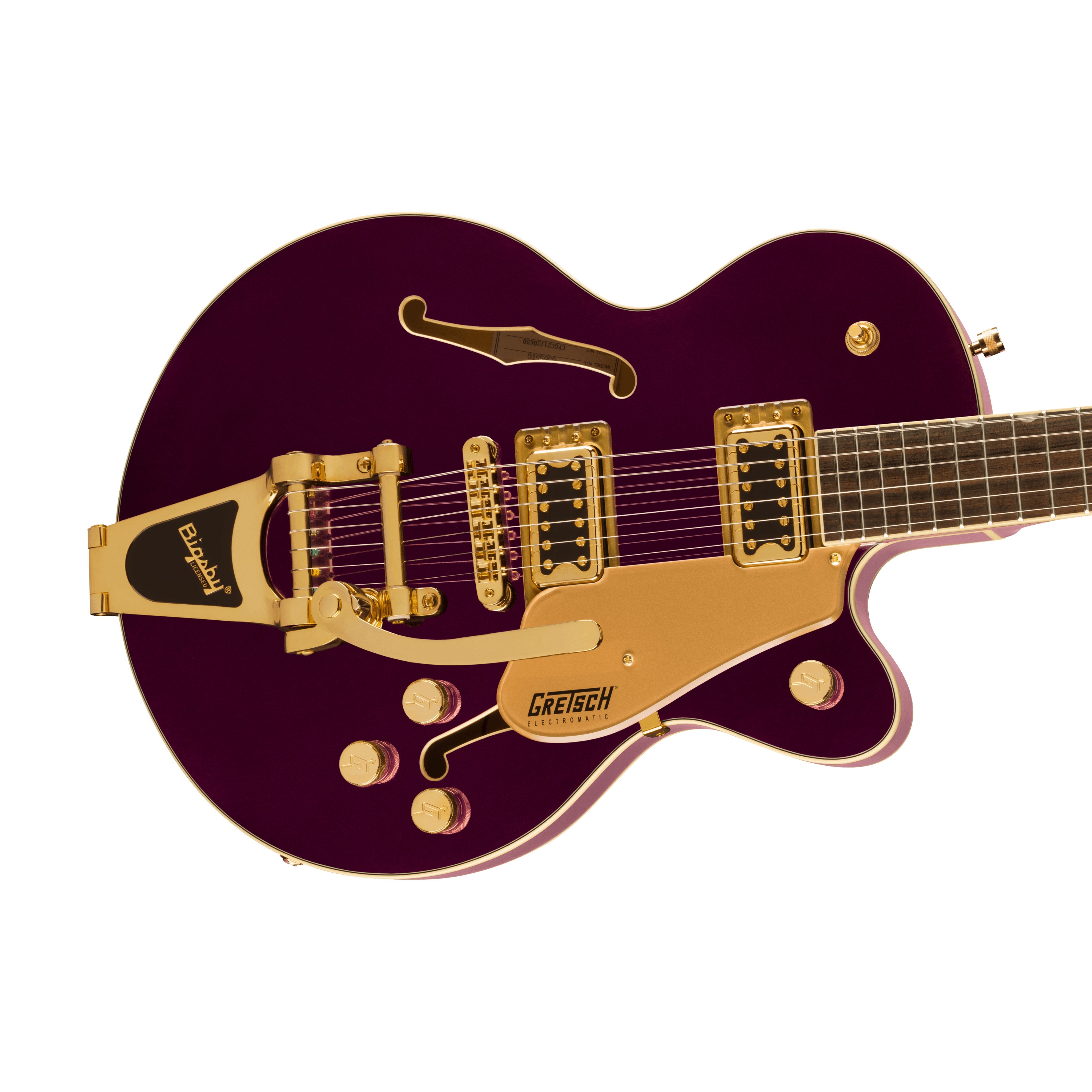 Gretsch G5655TG Electromatic Centre Block Jr Single-Cut Guitar w/Bigsby, Laurel FB Electric Guitar, Amethyst